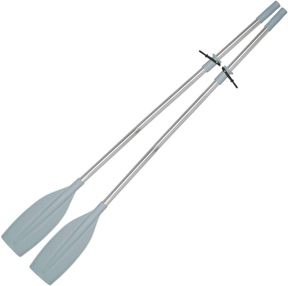 Oceansouth Heavy Duty Pair of Oars 78" Long with Oar Locks, Split Shaft