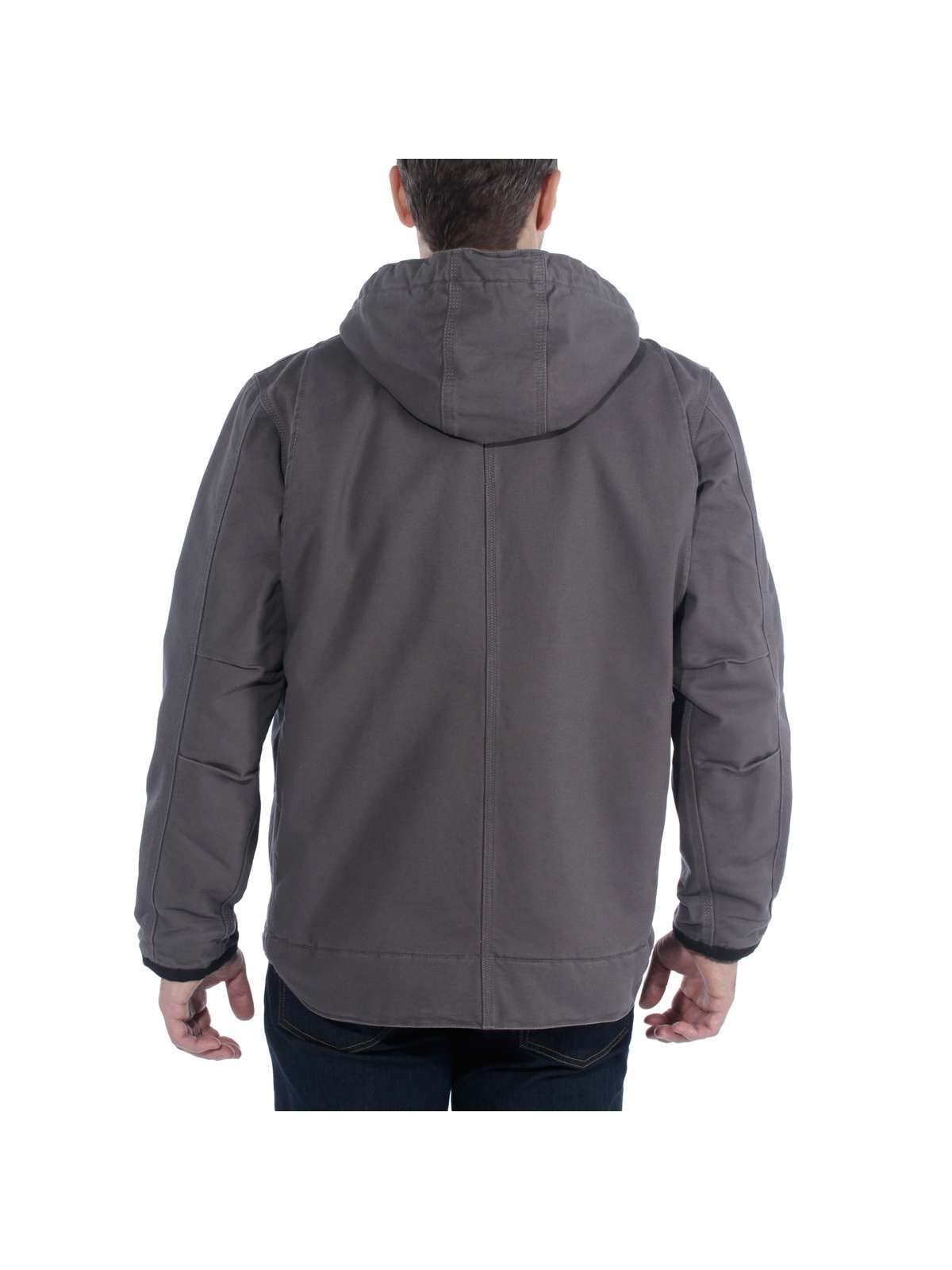 Carhartt Men's Relaxed Fit Washed Duck Sherpa-Lined Utility Jacket