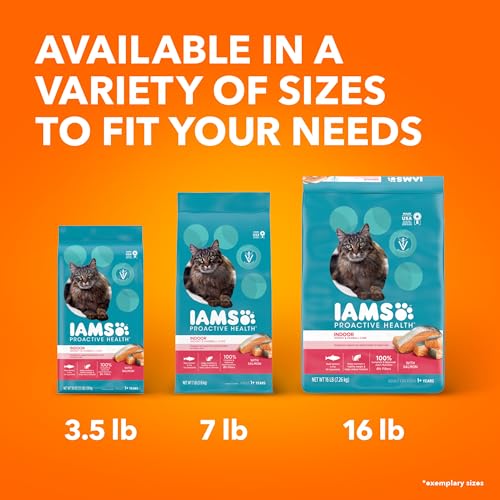 IAMS Proactive Health Indoor Weight Control & Hairball Care Adult Dry Cat Food, Chicken & Turkey Recipe, 22 lb. Bag