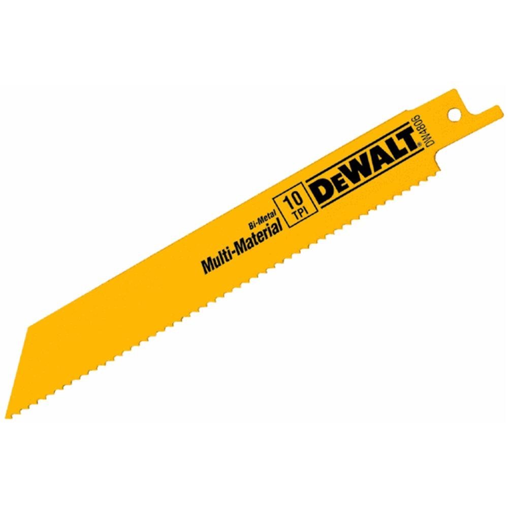 DEWALT Reciprocating Saw Blade Set for Metal Wood Iron, 12 Piece Bi-Metal Increased Durability Blades, with Storage Case (DW4892)