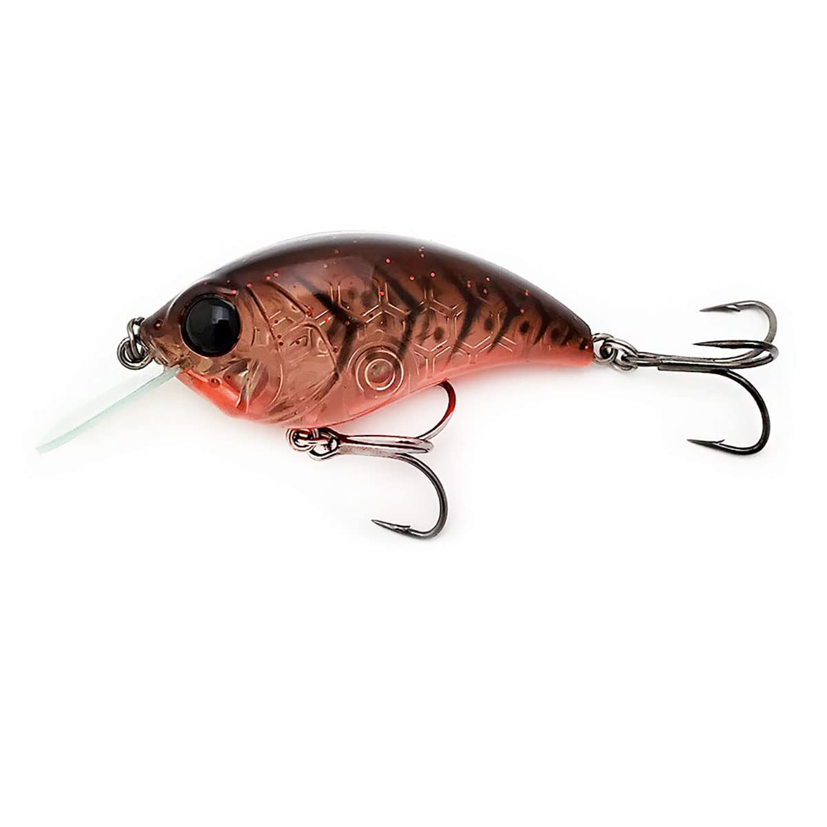 BILL LEWIS Lifelike SB-57 3/8 OZ. MDJ Series Squarebill Crankbait Fishing Lure with Mustad Triple Grip Hooks