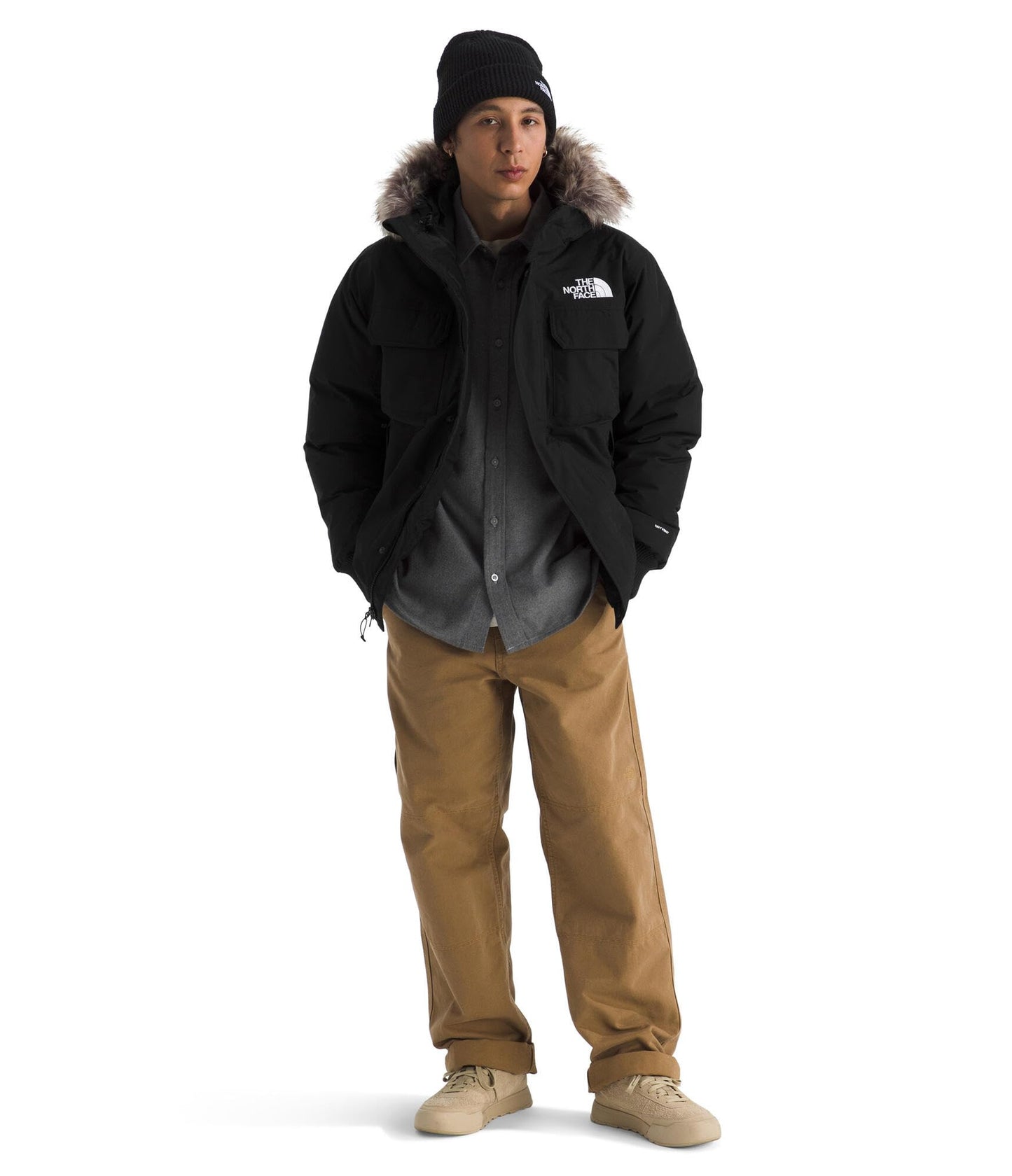 THE NORTH FACE Men's McMurdo Bomber Jacket | Waterproof, Waterfowl Down Insulation, Hooded Jacket