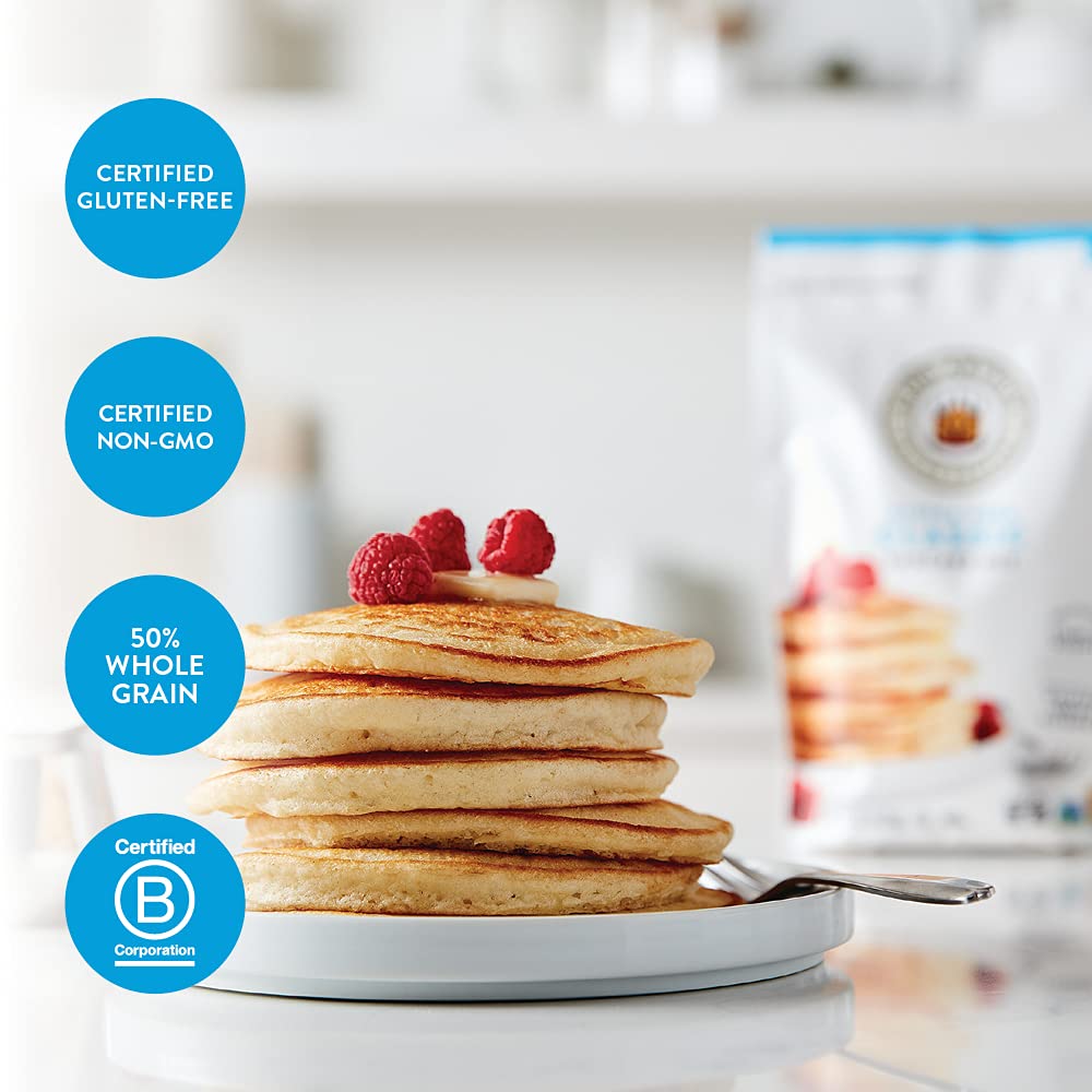 King Arthur Buttermilk Pancake Mix Just Add Water, Sourced Non-GMO, Certified Kosher, 16 Oz