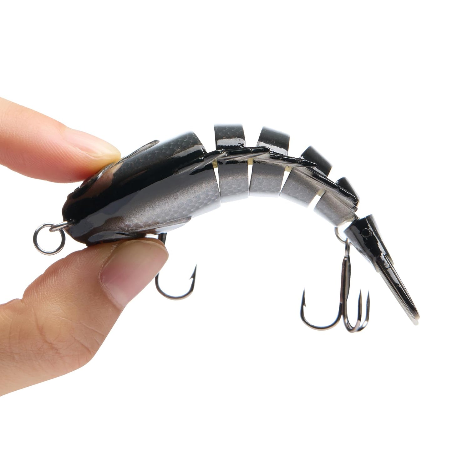 BASSDASH SwimPanfish Multi Jointed Panfish Bluegill Swimbaits Hard Topwater Bass Lures Fishing Lure Crank Saltwater 3.5in/0.85oz
