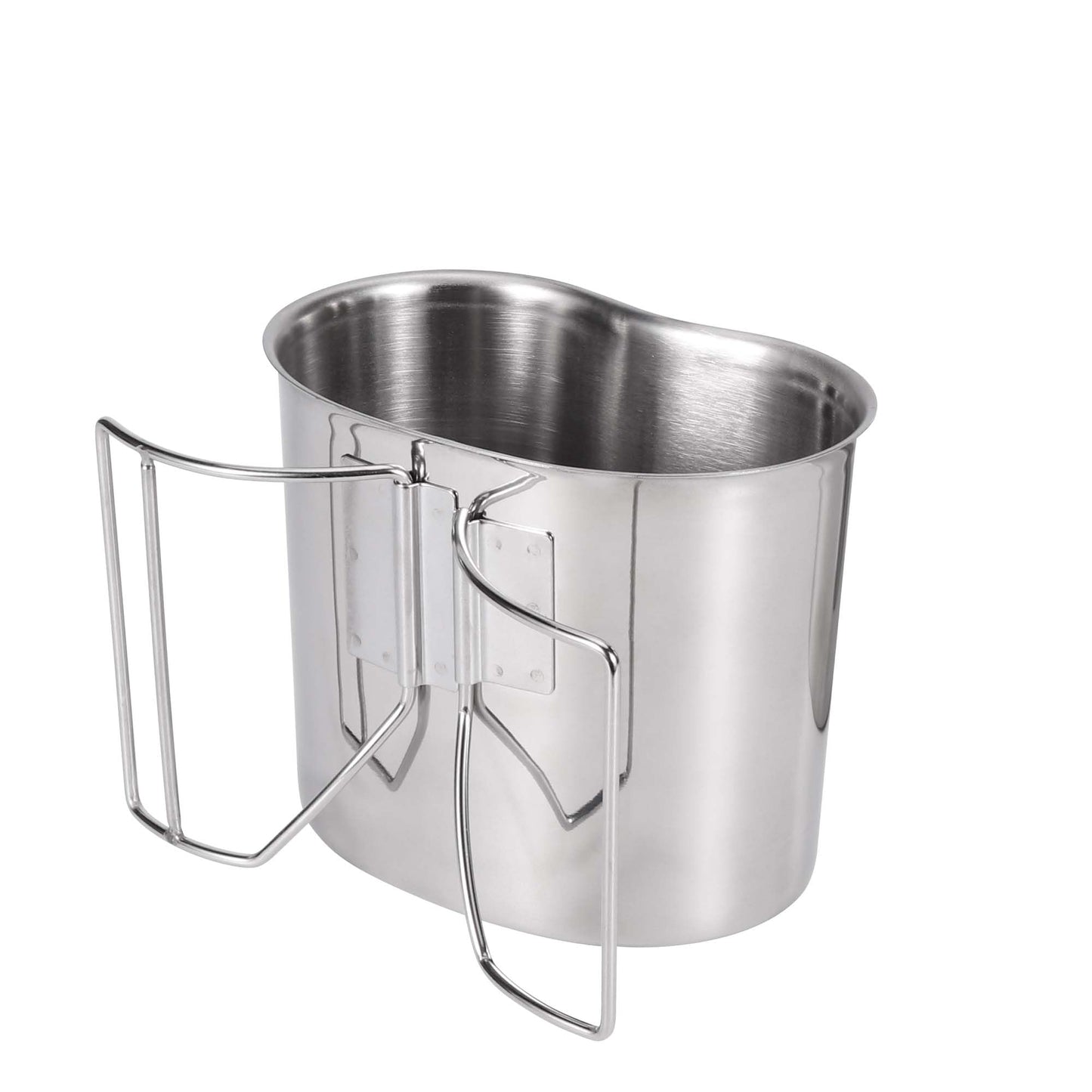 Goetland Stainless Steel WWII US Army Canteen Water Bottle Military Canteen Kit 1QT with 0.5QT Cup Nylon Pouch G.I.
