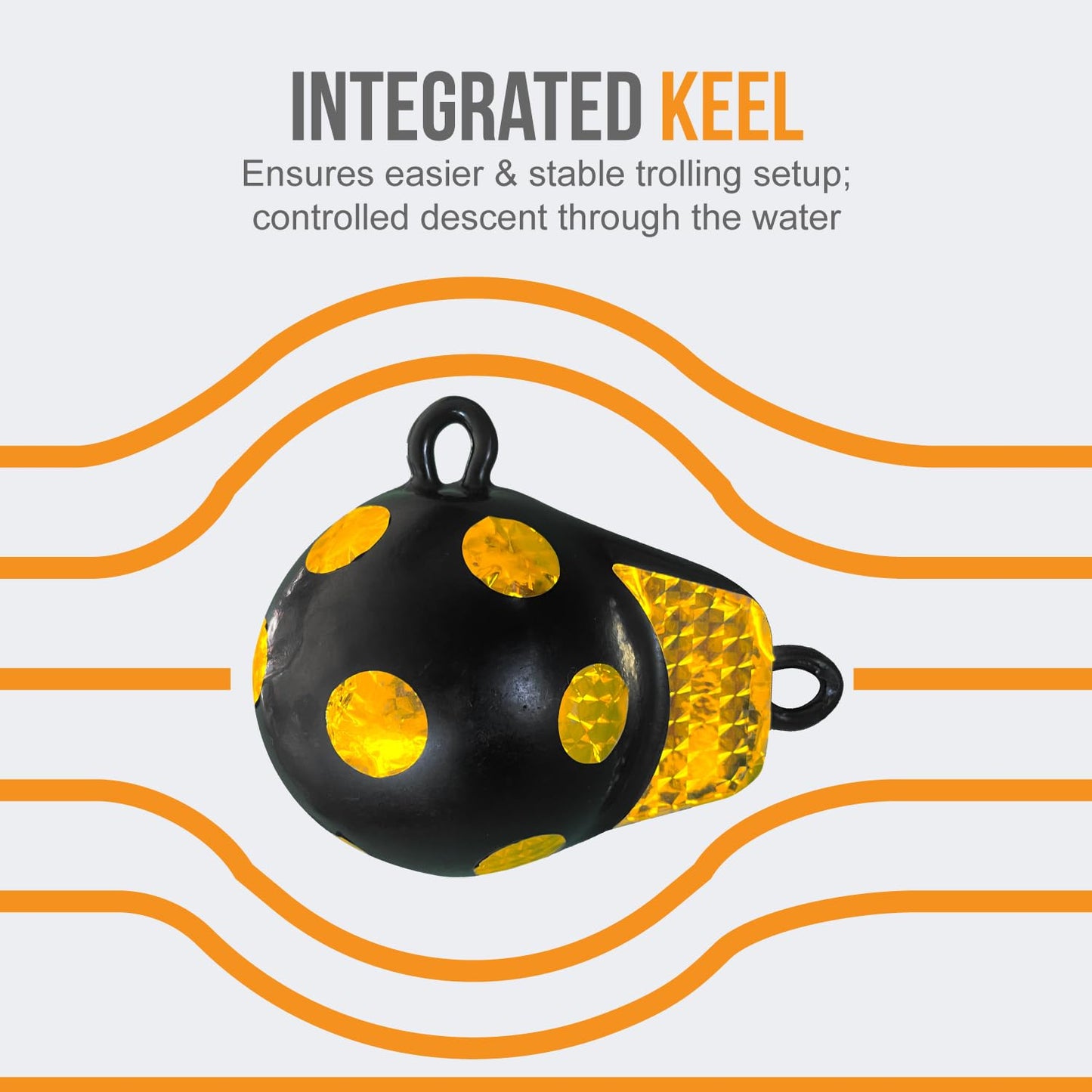 Anchor-Man Downrigger Weights, Vinyl Coated Downrigger Ball for Fishing Boats, Stable Keel Precision Control & Attracts Fish Easy Retrieval