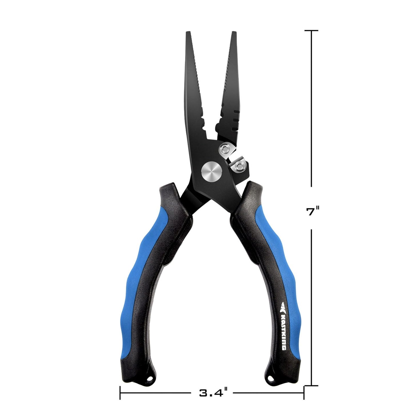 KastKing Intimidator Fishing Pliers, 7 inch Straight Nose