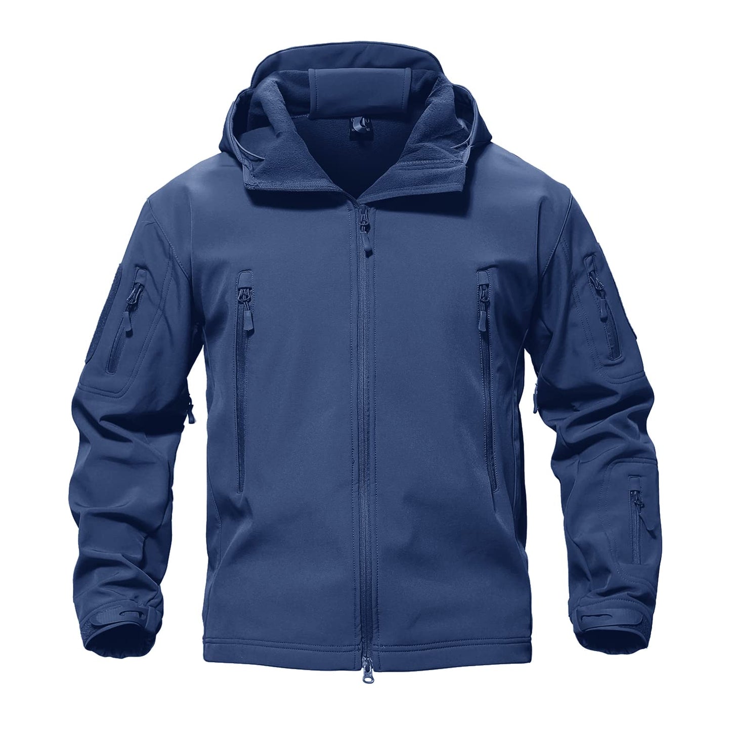 TACVASEN Men's Special Ops Military Tactical Rain Jackets Winter Warm Fleece Softshell Hooded Raincoat Snowboard