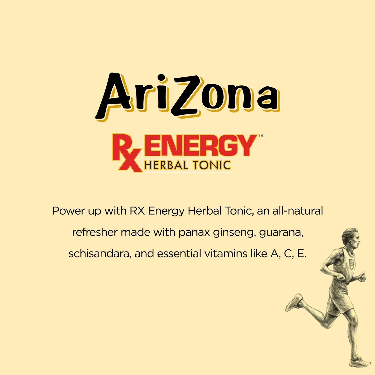 AriZona Green Tea with Ginseng and Honey - Big Can, 22 Fl Oz (Pack of 12)