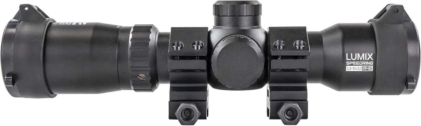 Killer Instinct's Lumix Speedring™ Crossbow Scope! This Scope Has an Adjustable Ring for Varying Speeds If You are Using Our Heavier Hypr KE Crossbow Bolts! This Scope is 1.5-5 X 32