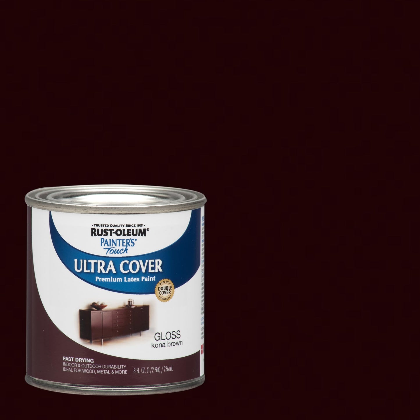 Rust-Oleum 1976502 Painter's Touch Latex Paint, Flat Black 32 Fl Oz, 1 Quarts, (Pack of 1)