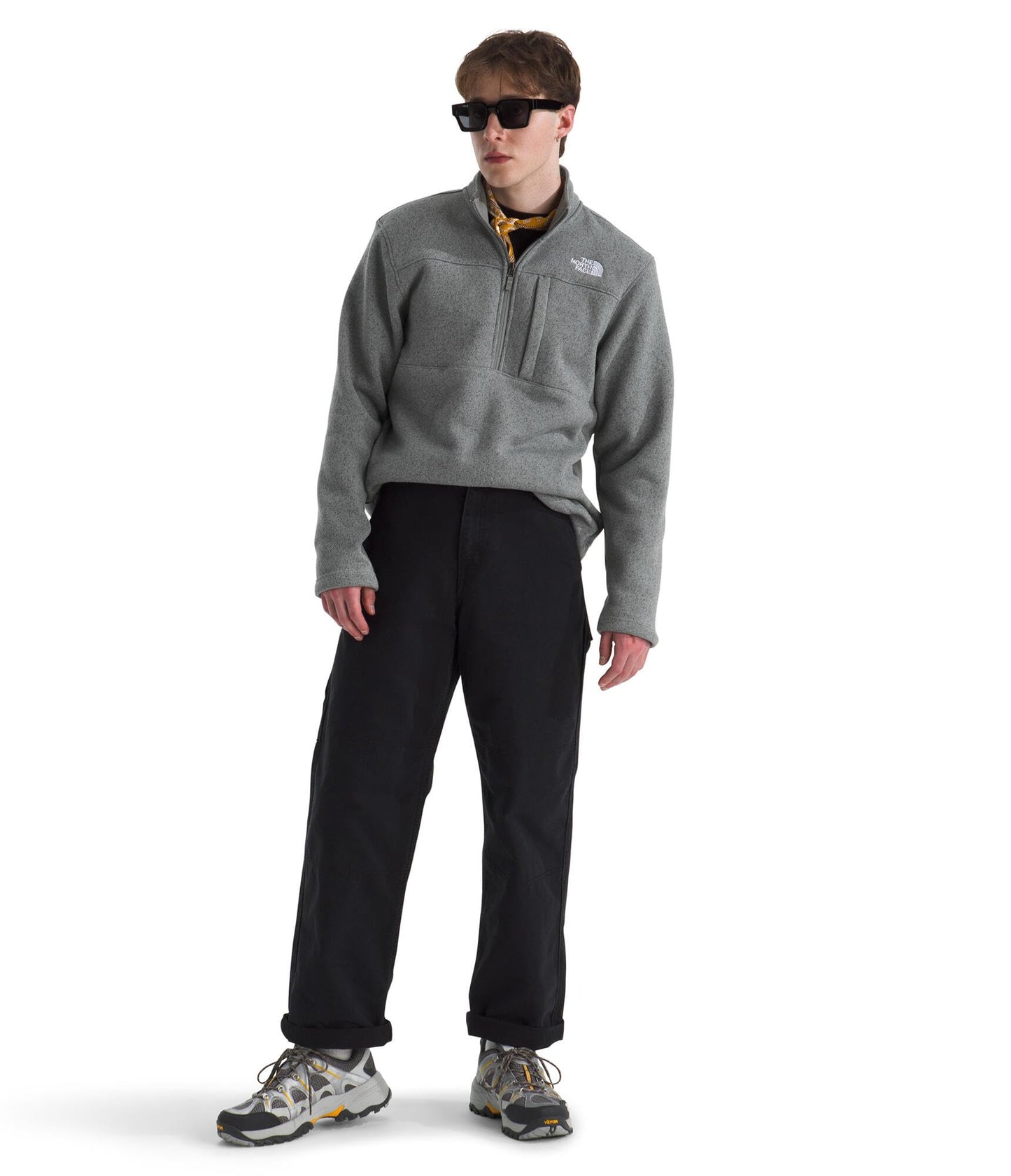THE NORTH FACE Men's Gordon Lyons Quarter Zip Jacket | Cold Weather Top With Chest Pocket