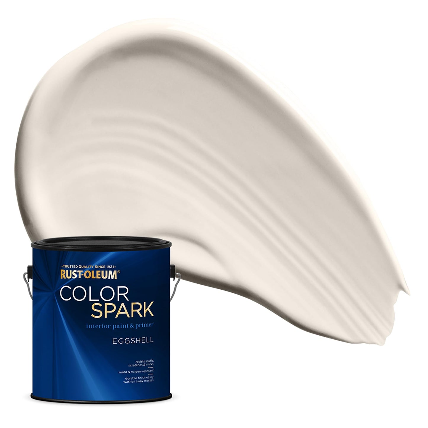 Rust-Oleum Color Spark Interior Paint and Primer in One, Eggshell, Black, 1 Gallon