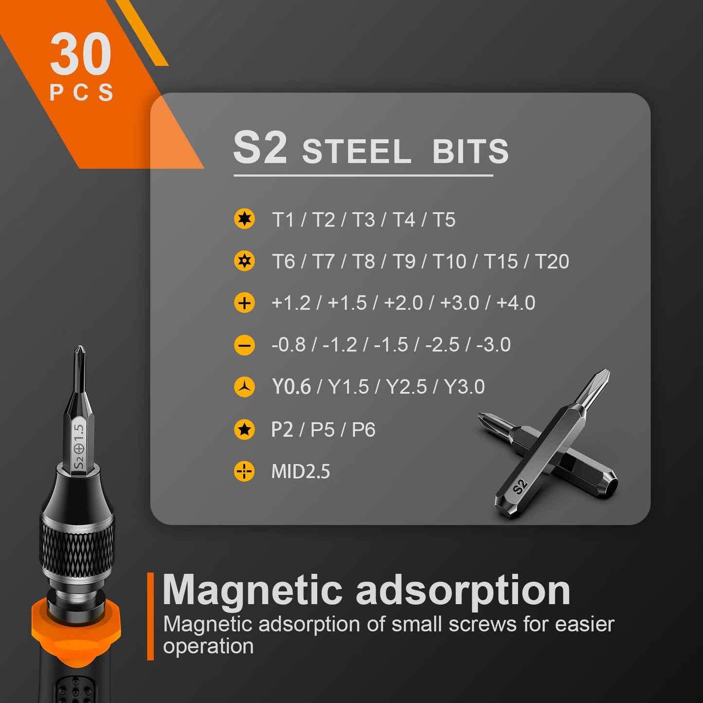 JOREST 152 in 1 Precision Screwdriver Set, Tool Gifts for Men, Magnetic Tool Kit with Torx Triwing Bits, Repair for Electronics,Macbook, Laptop, PC, RC, PS5, iphone,Jewelers, XBOX, Glasses