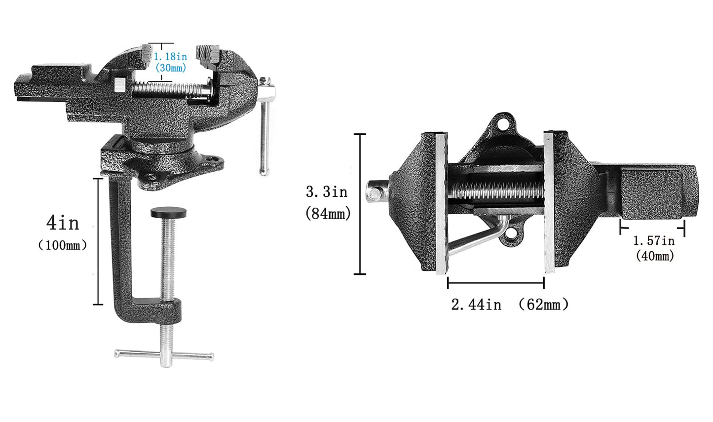 MYTEC Home Vise Clamp-On Vise,2.5"