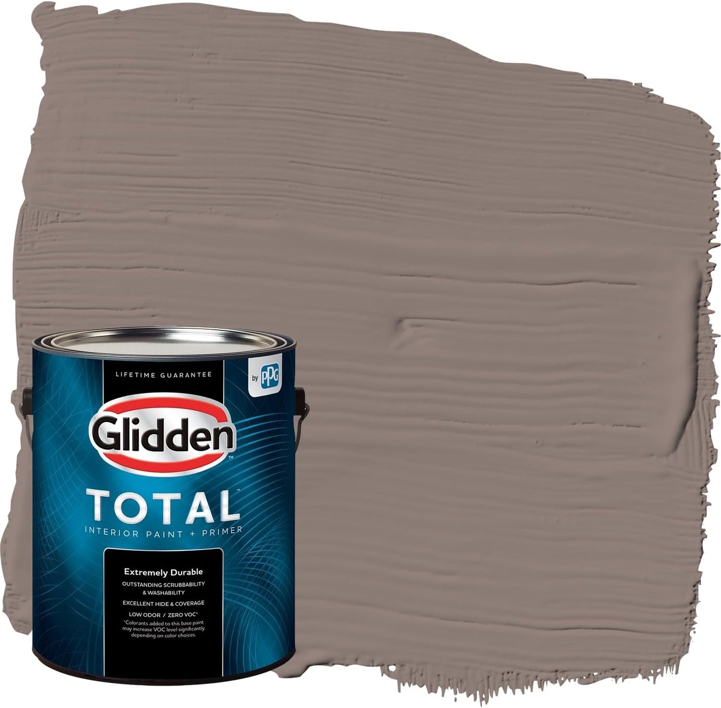 Glidden Interior Paint + Primer: Beige/Toasted Almond, One Coat, Semi-Gloss, 1-Quart