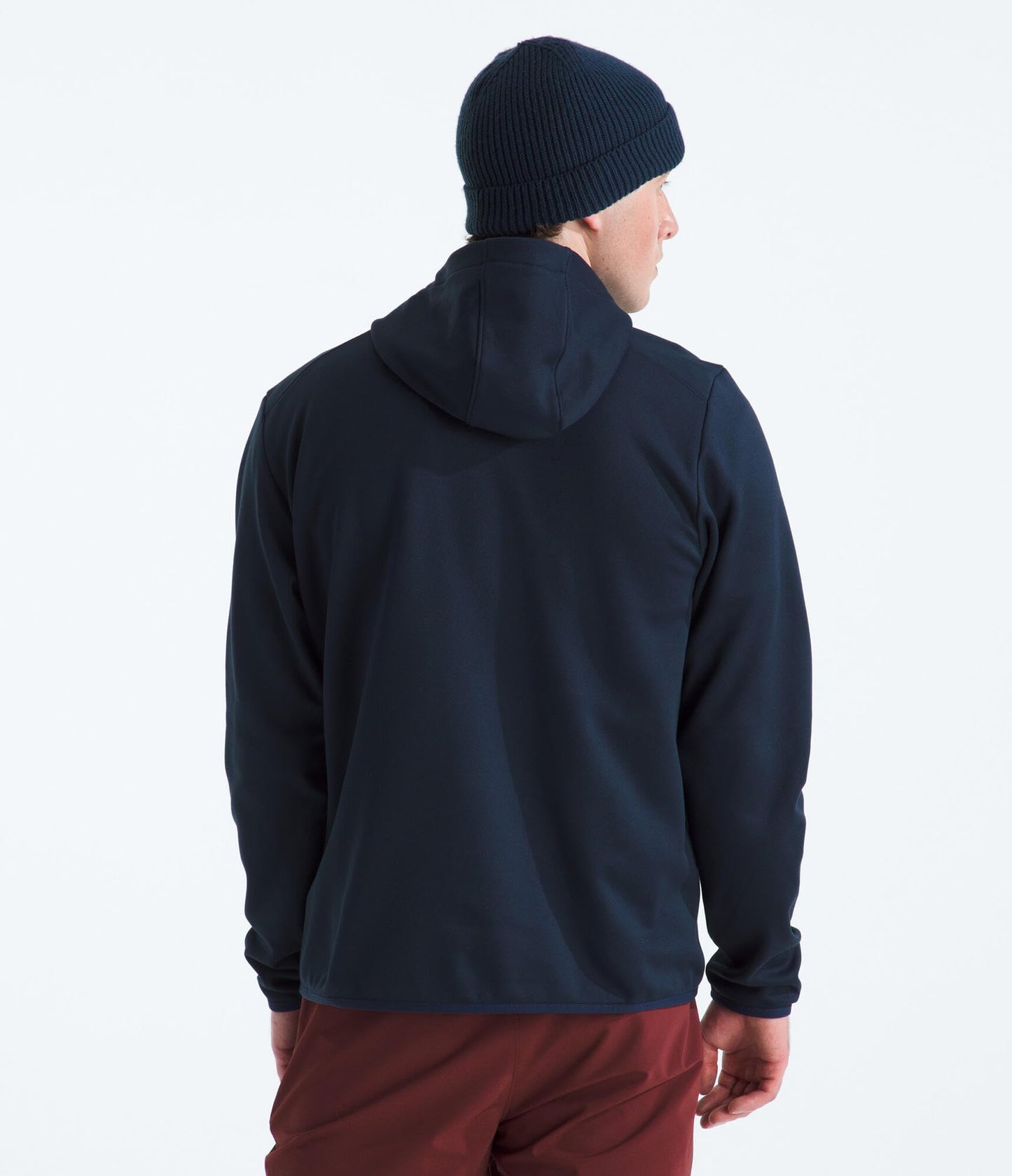 THE NORTH FACE Men's TNF Performance Fleece Full Zip Hoodie | Lightweight Hooded Top, Elastic Binding & Zip Pockets