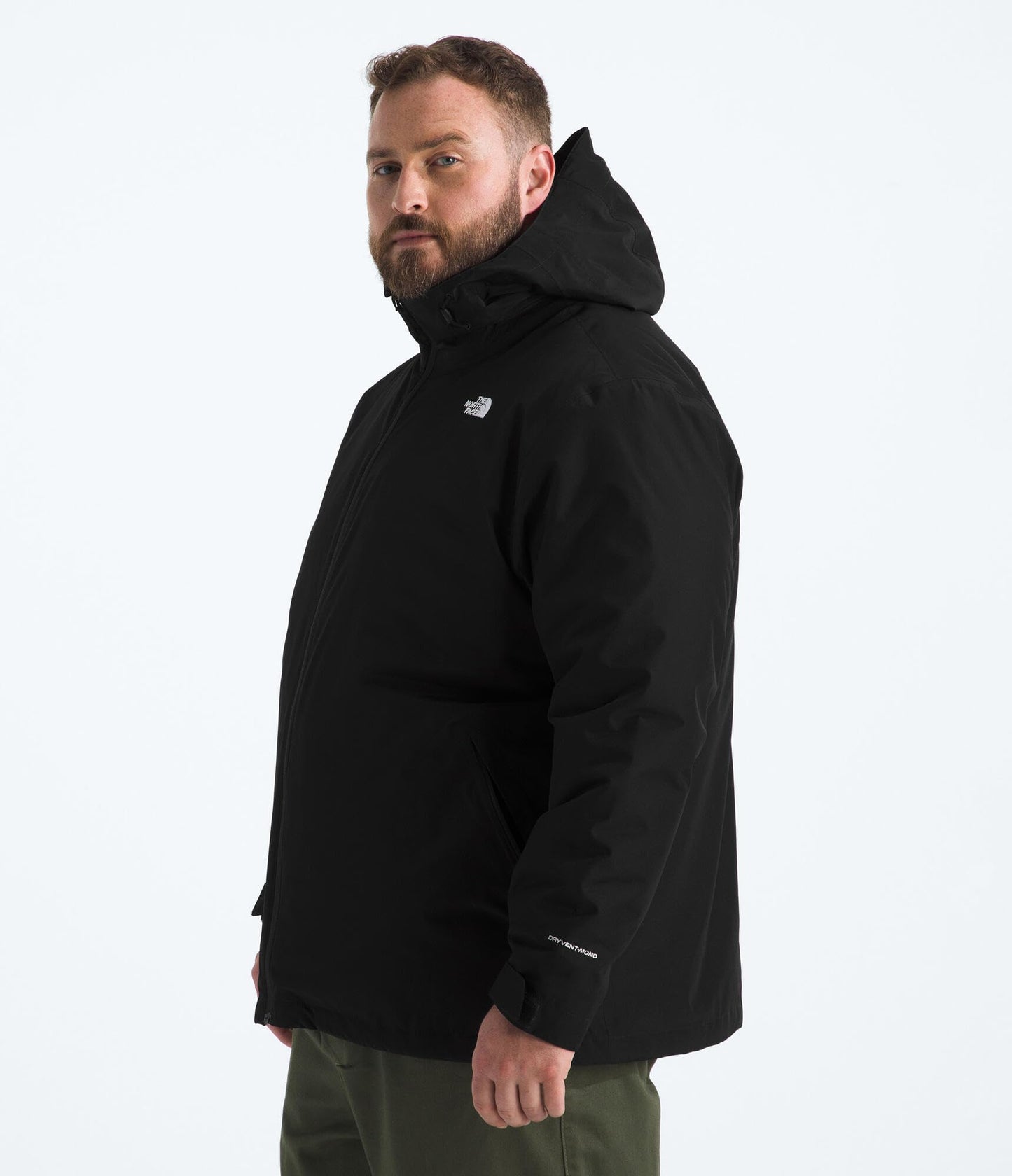 THE NORTH FACE Men's Carto Mono Triclimate Hooded Jacket (Standard & Big Size) | Insulated Winter Coat Wind & Water Resistant