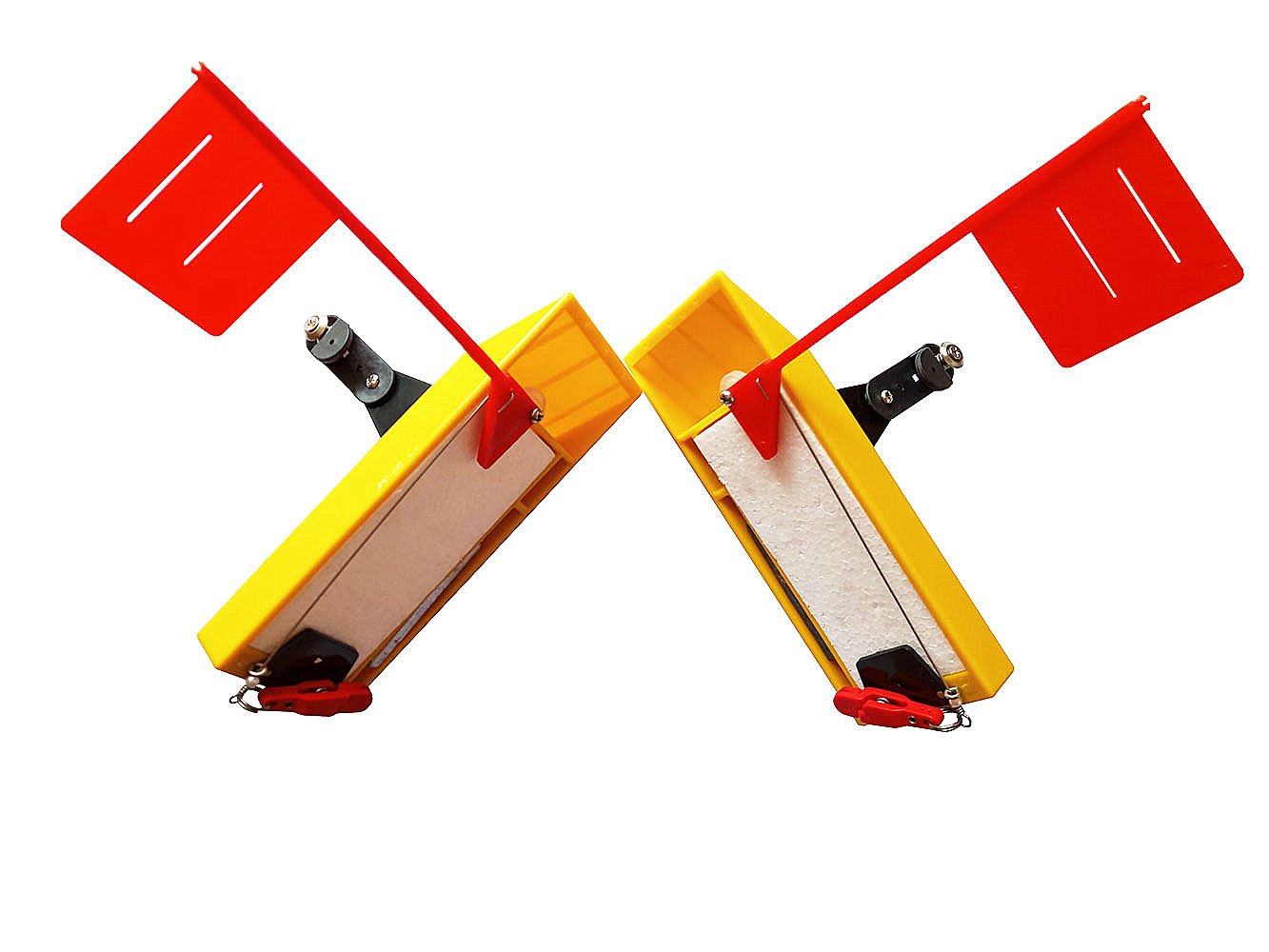Planer Board (P007,P009),Includes Spring Flag System,Left&Right L8 xW3,L10 Xw3.5,Pair,Yellow