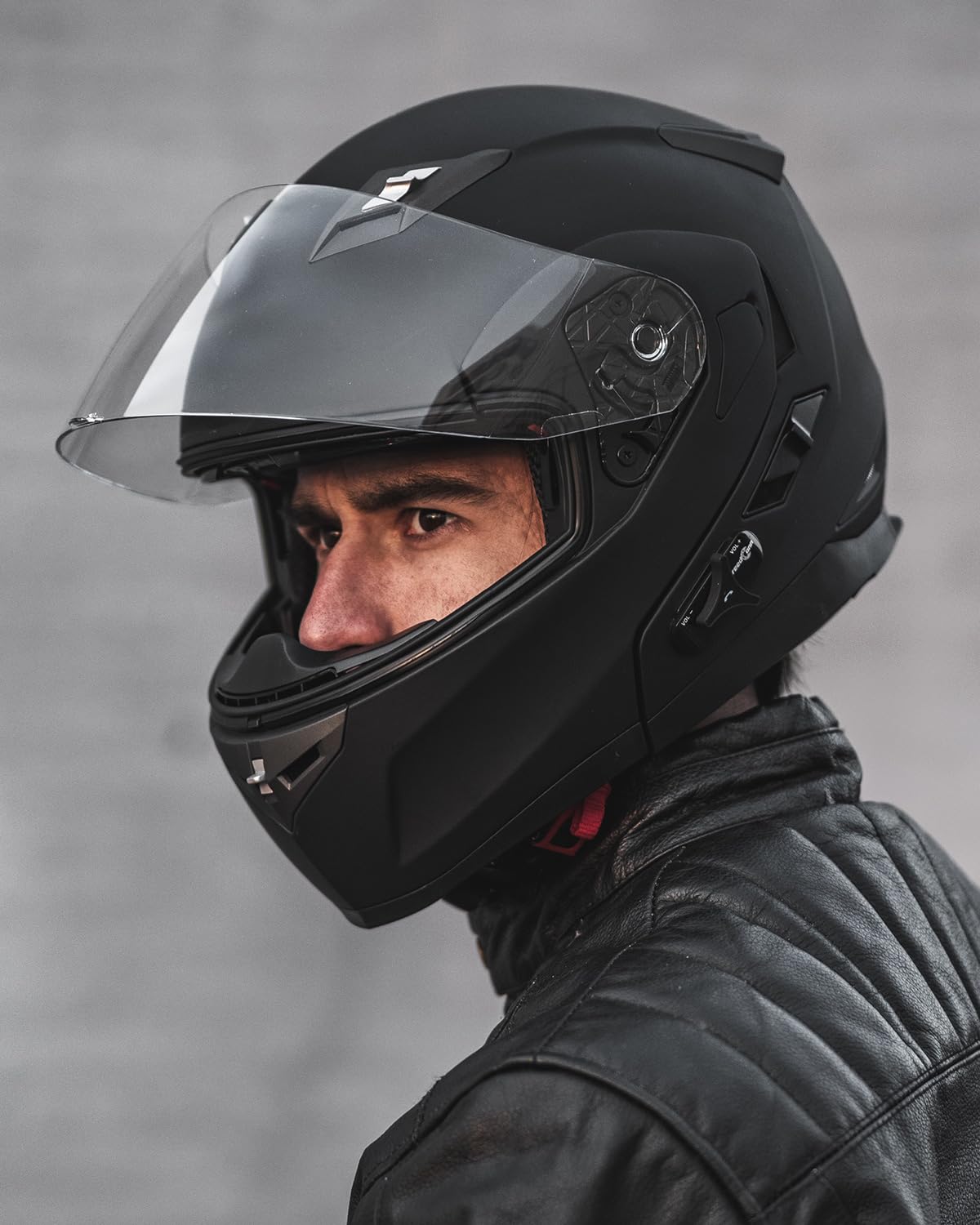 ILM Bluetooth Integrated Modular Flip up Full Face Motorcycle Helmet Sun Shield Mp3 Intercom Model 953/953 PRO