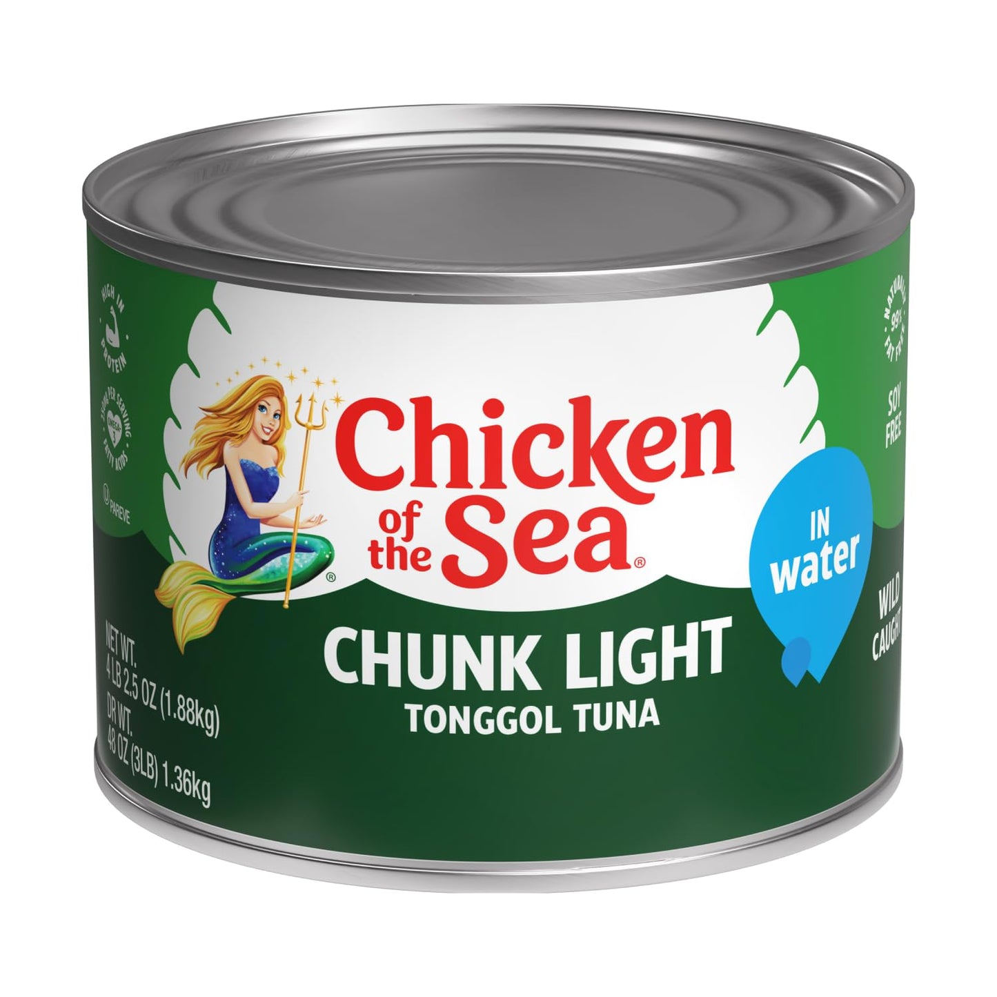 Chicken of the Sea Chunk Light Tuna in Water, 5 Ounce Cans (Pack of 10), Wild Caught Canned Tuna