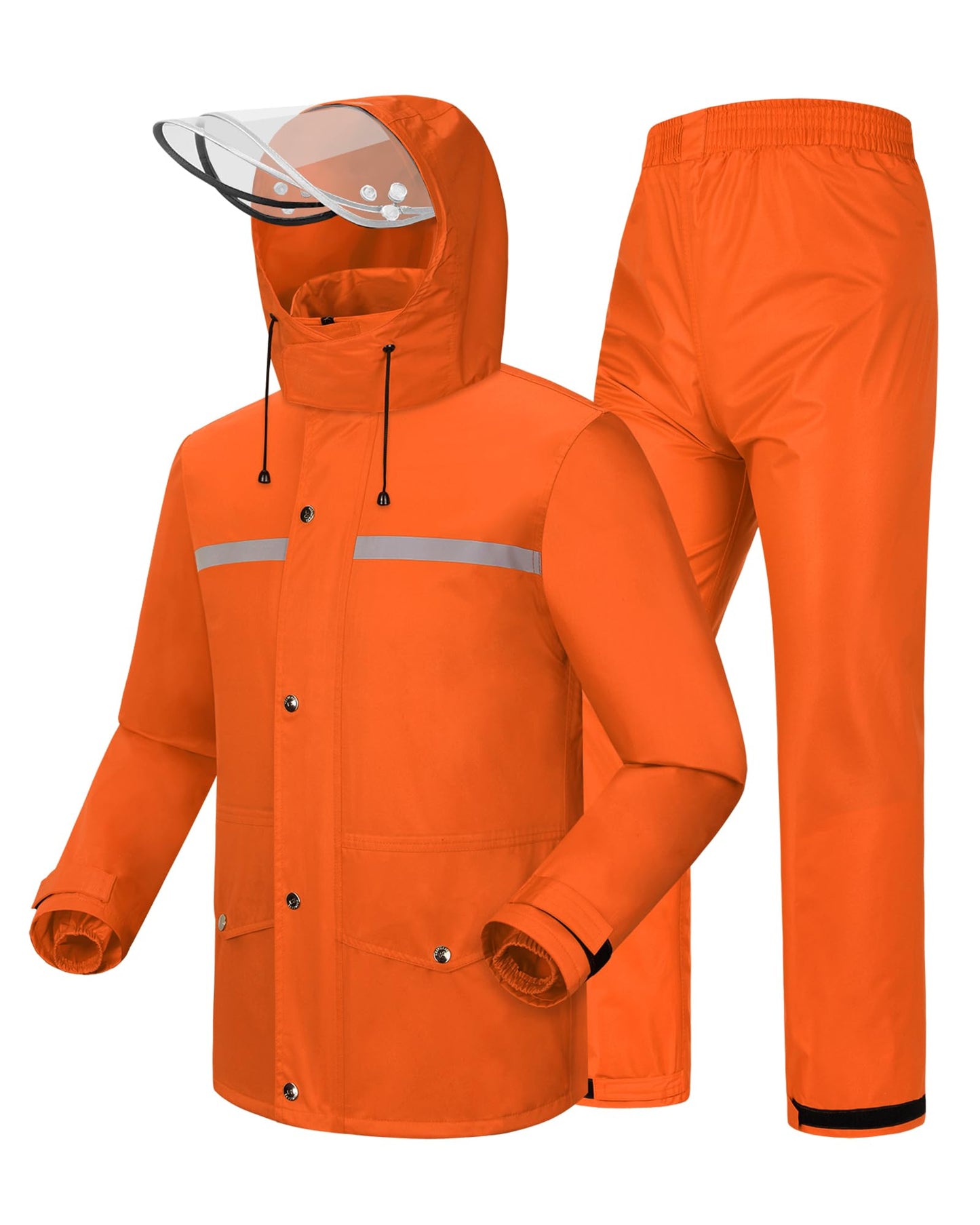 iCreek Rain Suit Waterproof Jacket and Trouser Suit Raincoat for Men and Women Outdoor All-Sport Breathable Anti-storm
