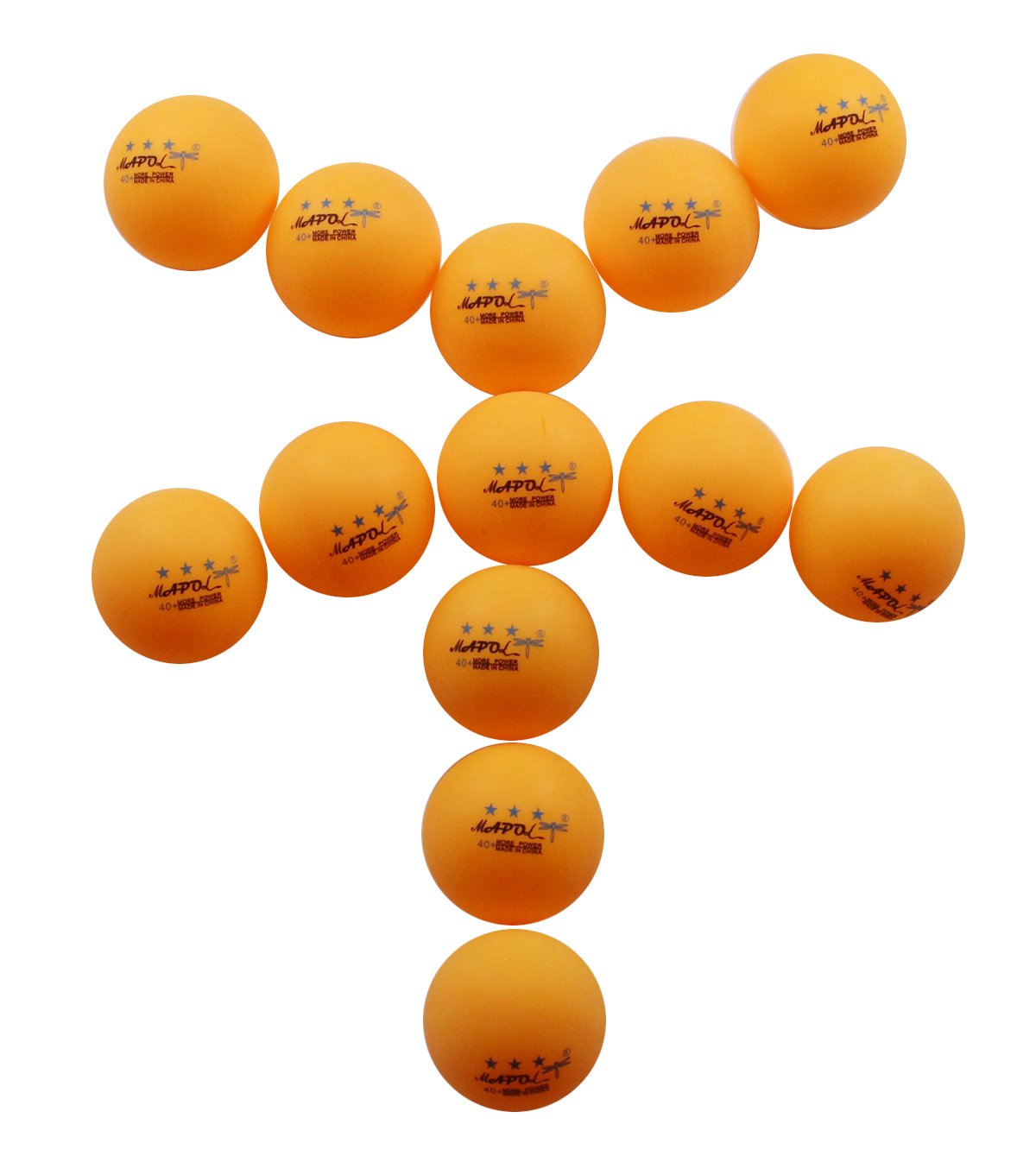 MAPOL 100 Counts 3-Star Orange Practice Ping Pong Balls Advanced Table Tennis Balls
