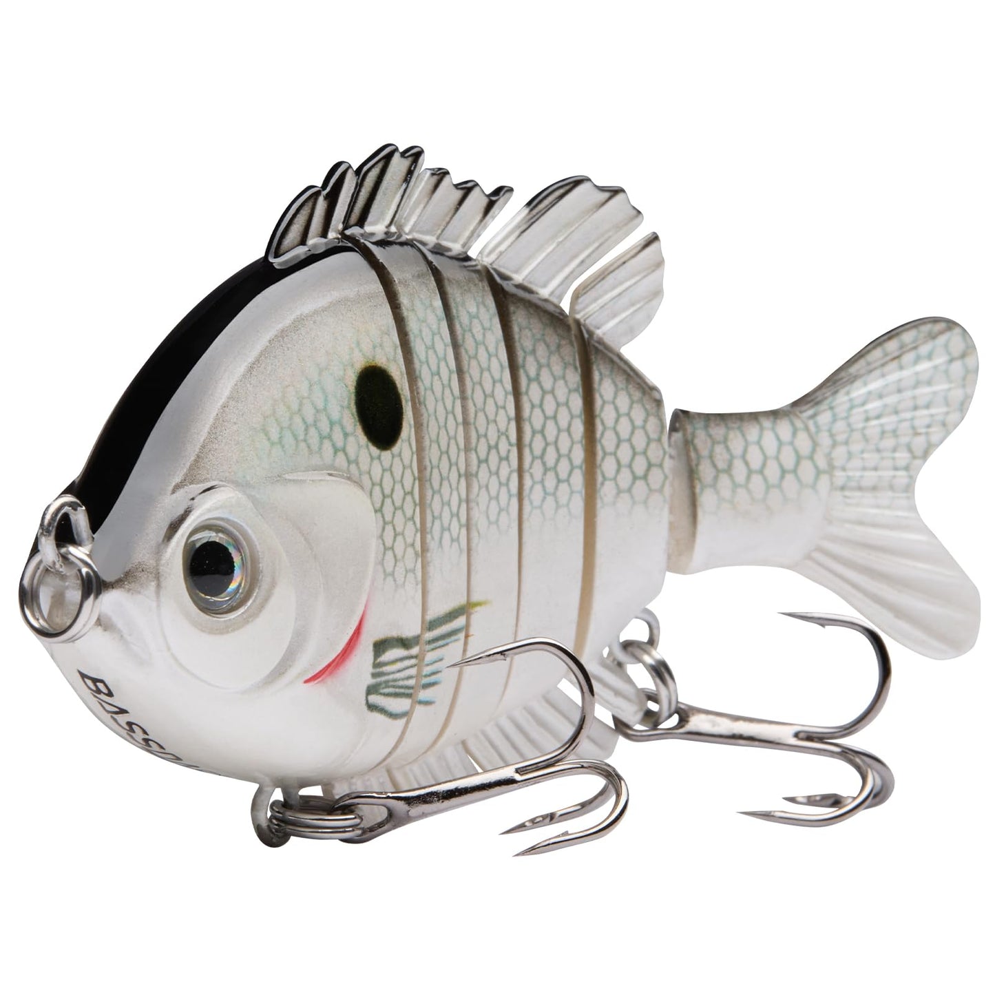 BASSDASH SwimPanfish Multi Jointed Panfish Bluegill Swimbaits Hard Topwater Bass Lures Fishing Lure Crank Saltwater 3.5in/0.85oz