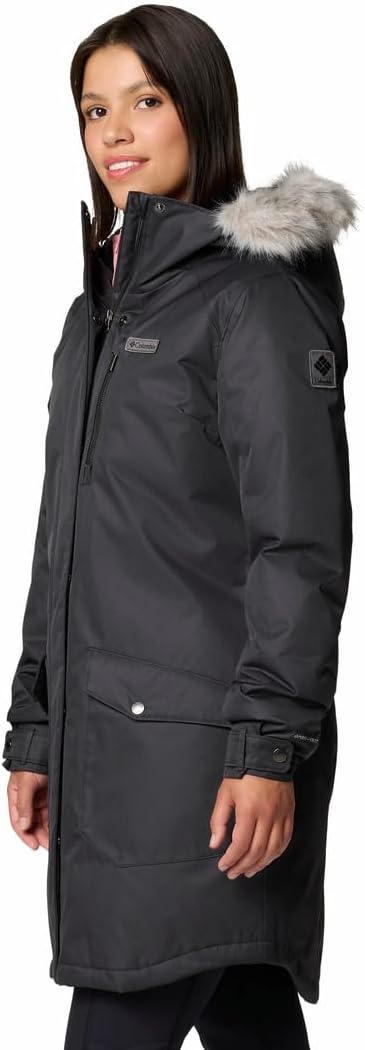 Columbia Women's Suttle Mountain Long Insulated Jacket, 2024 Black, Large