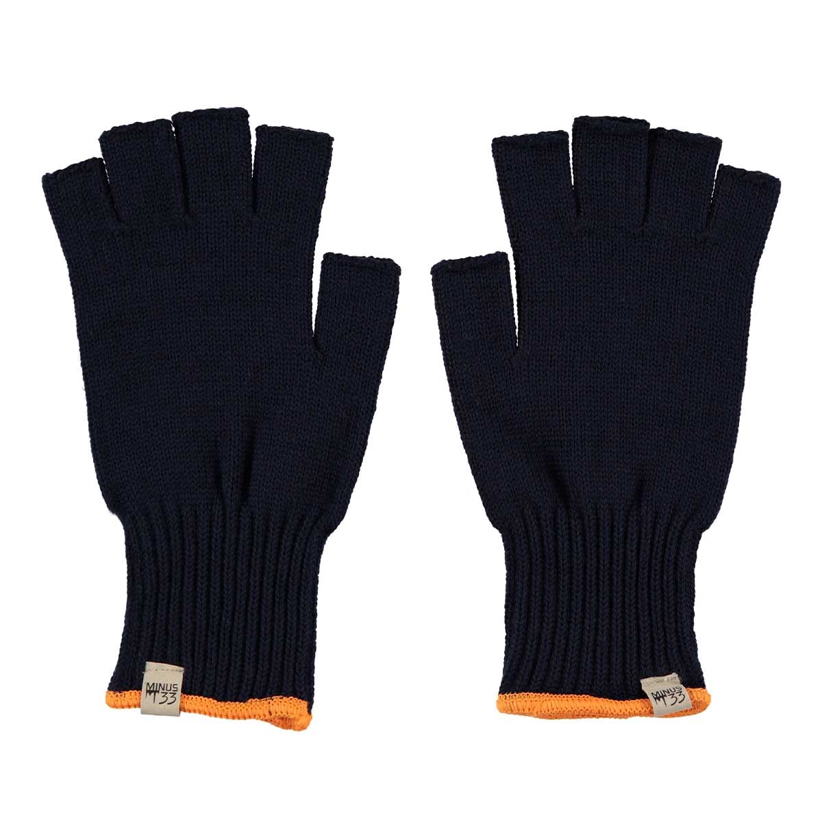 Merino Wool Fingerless Gloves - Half Finger Warm Knitted Gloves