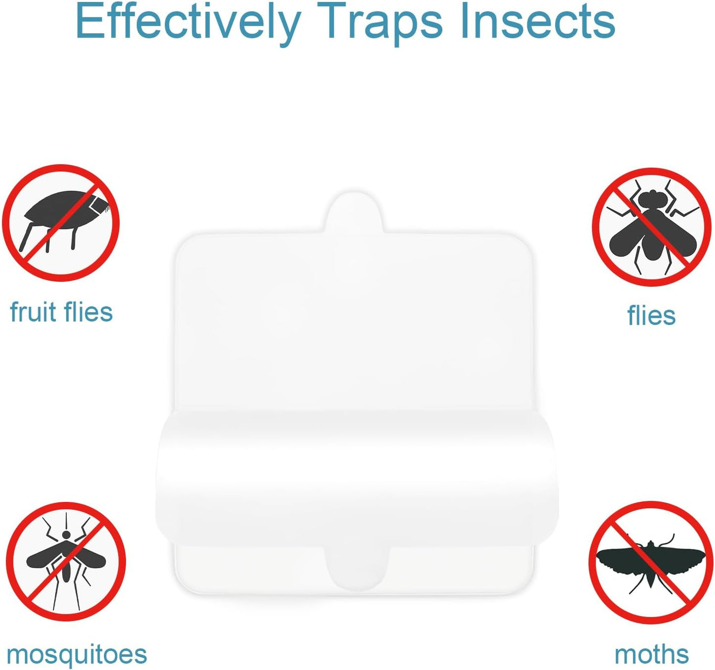 30 Pcs Flea Trap Refill Glue Boards for Terro T230 T231 Indoor Flea Light Traps, 6" Replacement Sticky Pads Fits Square Flea Bed Bug Traps for Inside Your Home