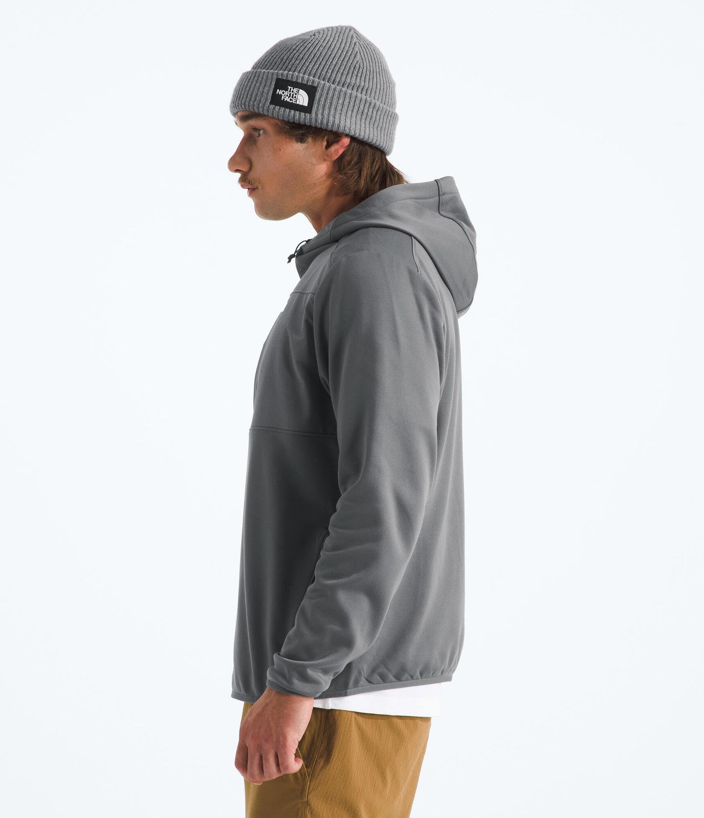 THE NORTH FACE Men's TNF Performance Fleece Full Zip Hoodie | Lightweight Hooded Top, Elastic Binding & Zip Pockets