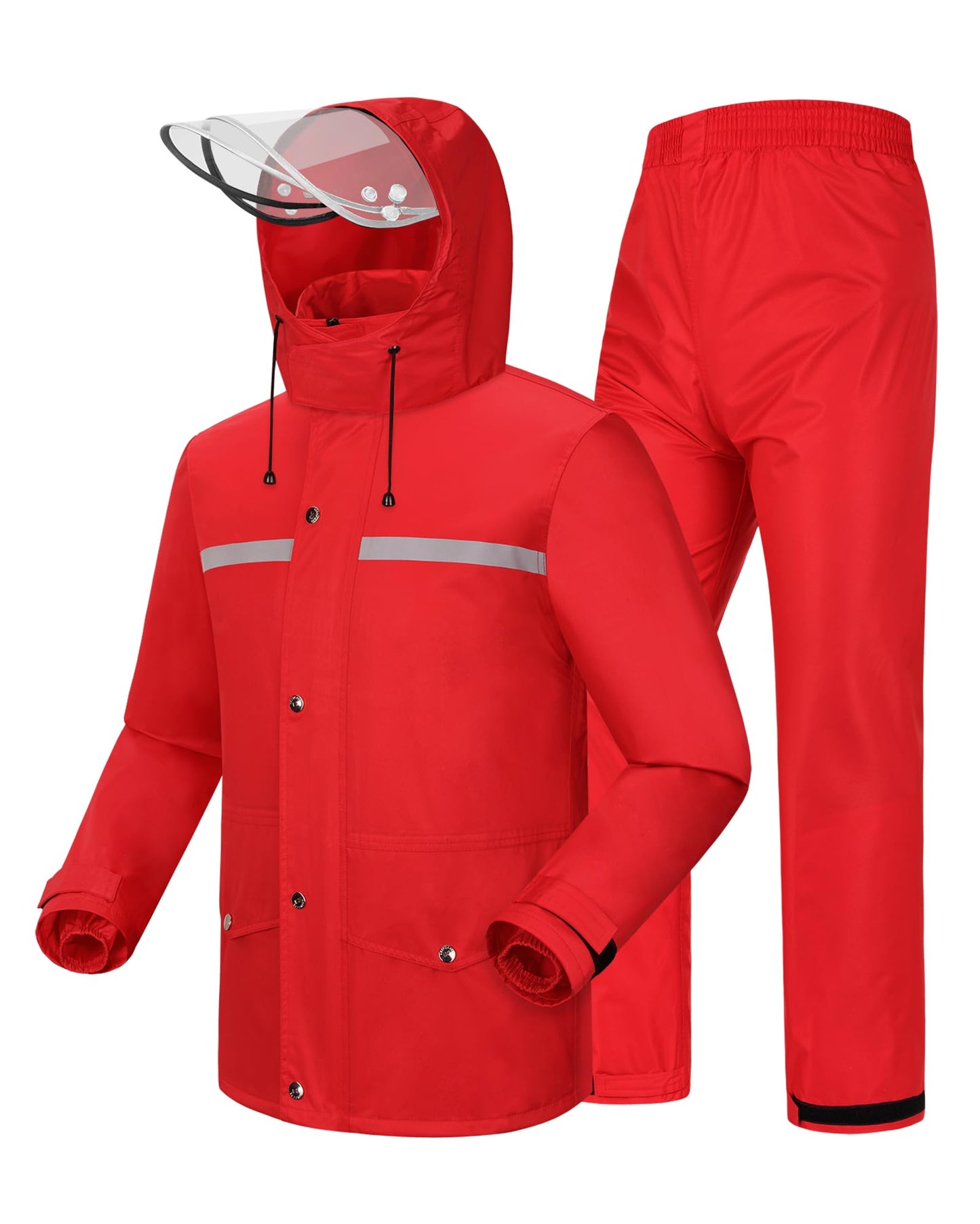 iCreek Rain Suit Waterproof Jacket and Trouser Suit Raincoat for Men and Women Outdoor All-Sport Breathable Anti-storm