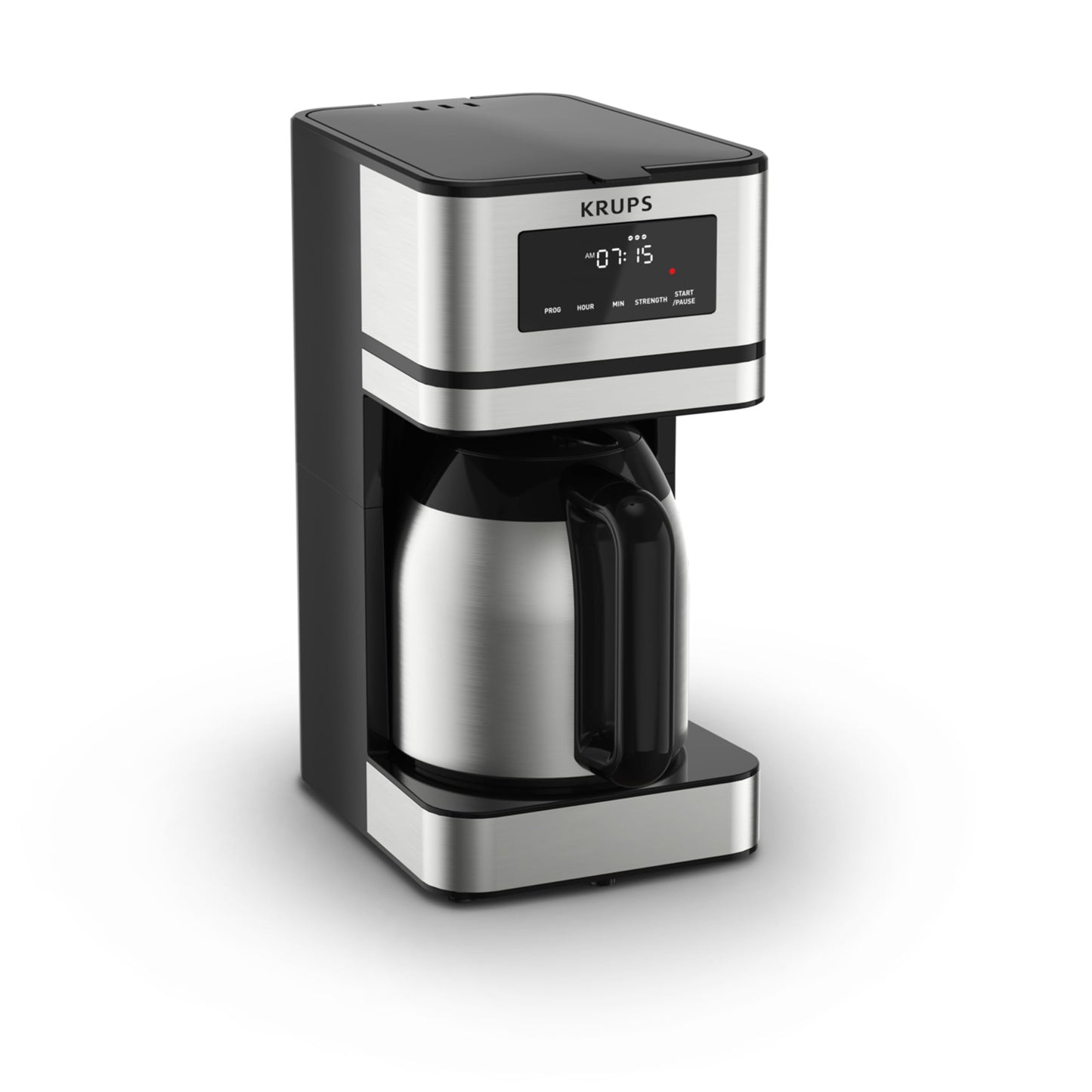 KRUPS Newer Model Drip Coffee Maker, 10-Cup, Silver