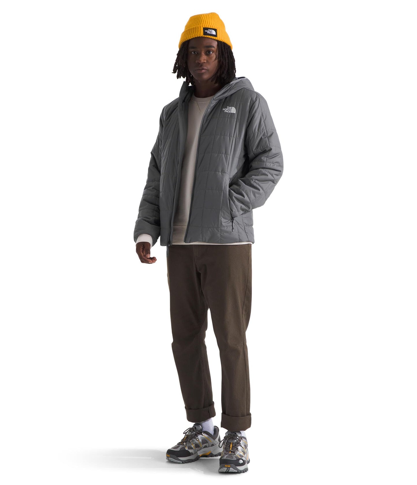 THE NORTH FACE Men's Junction Insulated Hoodie | Water Resistant With Heatseeker Insulation, 3-piece Hood & Zip Pockets