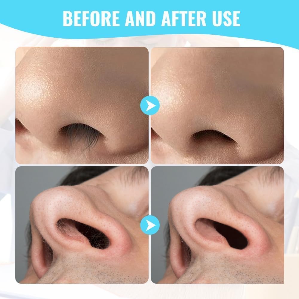 2-in-1 Nasal Hair Cutter, 2025 Upgrade Double Sided Nose Hair Knife, Portable Nostril Hair Remover Tool, 360° Nose Hair Trimme & Ear Picker for Women and Men (#1, 4pcs)