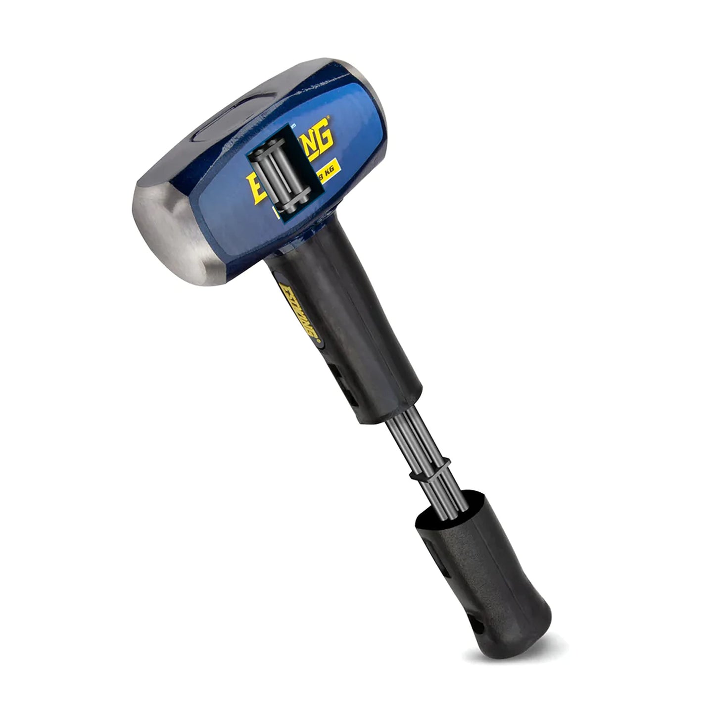 Estwing 16-Pound Hard Face Sledge Hammer for Demolition/Stake Driving, 50-55 HRC, 36-Inch Fiberglass Handle, Overstrike Protection, Textured Grip