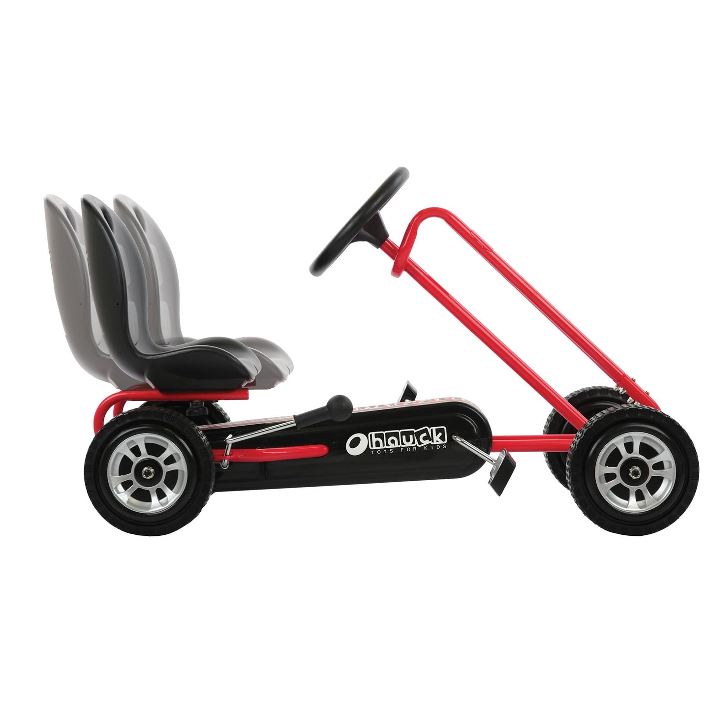 hauck Kids Pedal Go Kart, 4 Wheel Bike Cart, Ages 4-8, Lightning Ride, Race Green