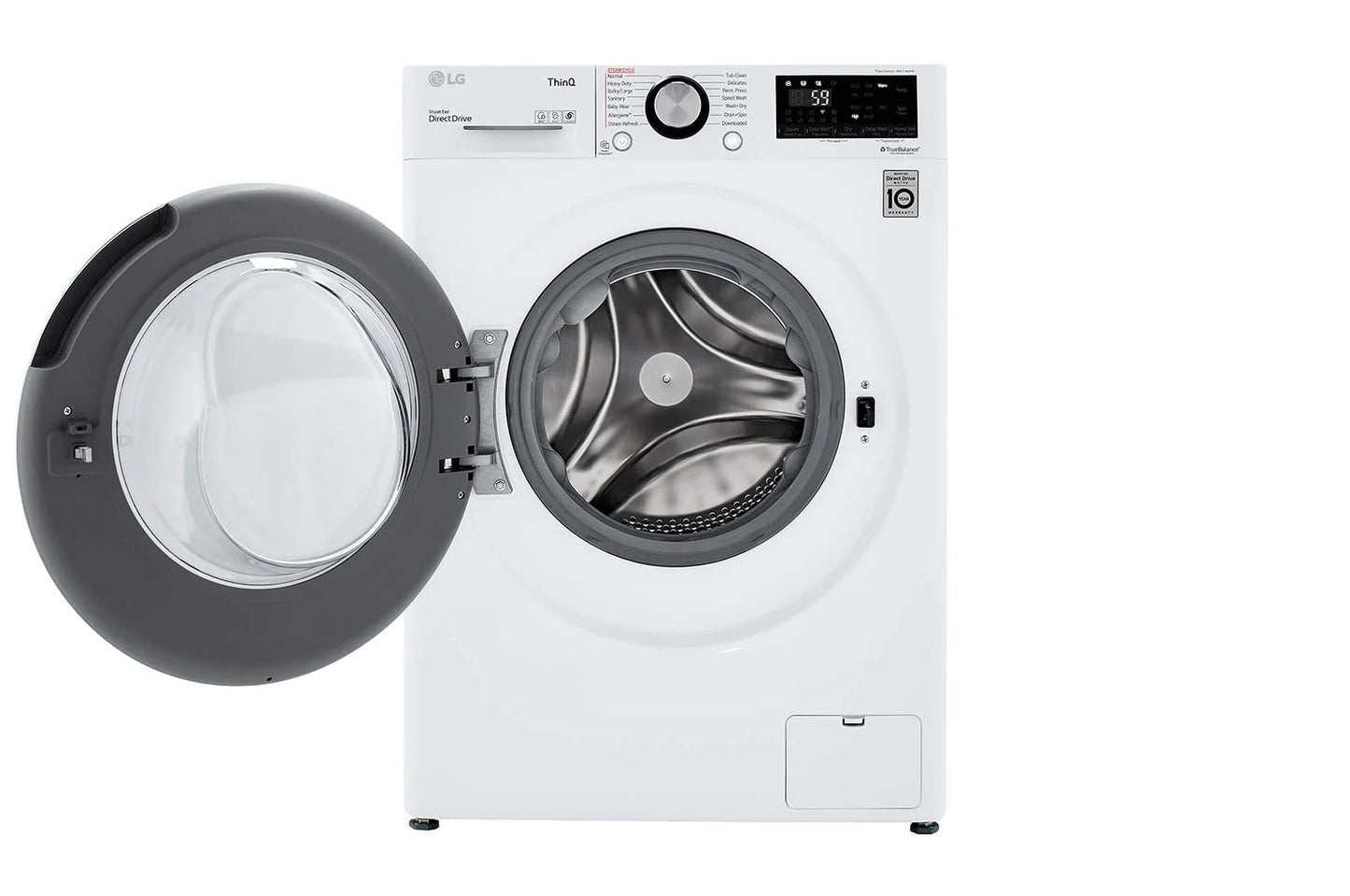 LG WM3555HWA 24 Inch Smart All In One Washer/Dryer with 2.3 cu. ft. Capacity, Wi-Fi Enabled, 14 Wash Cycles, 1400 RPM, Ventless, NeveRust Stainless Steel Drum, Quiet Operation, TrueBalance