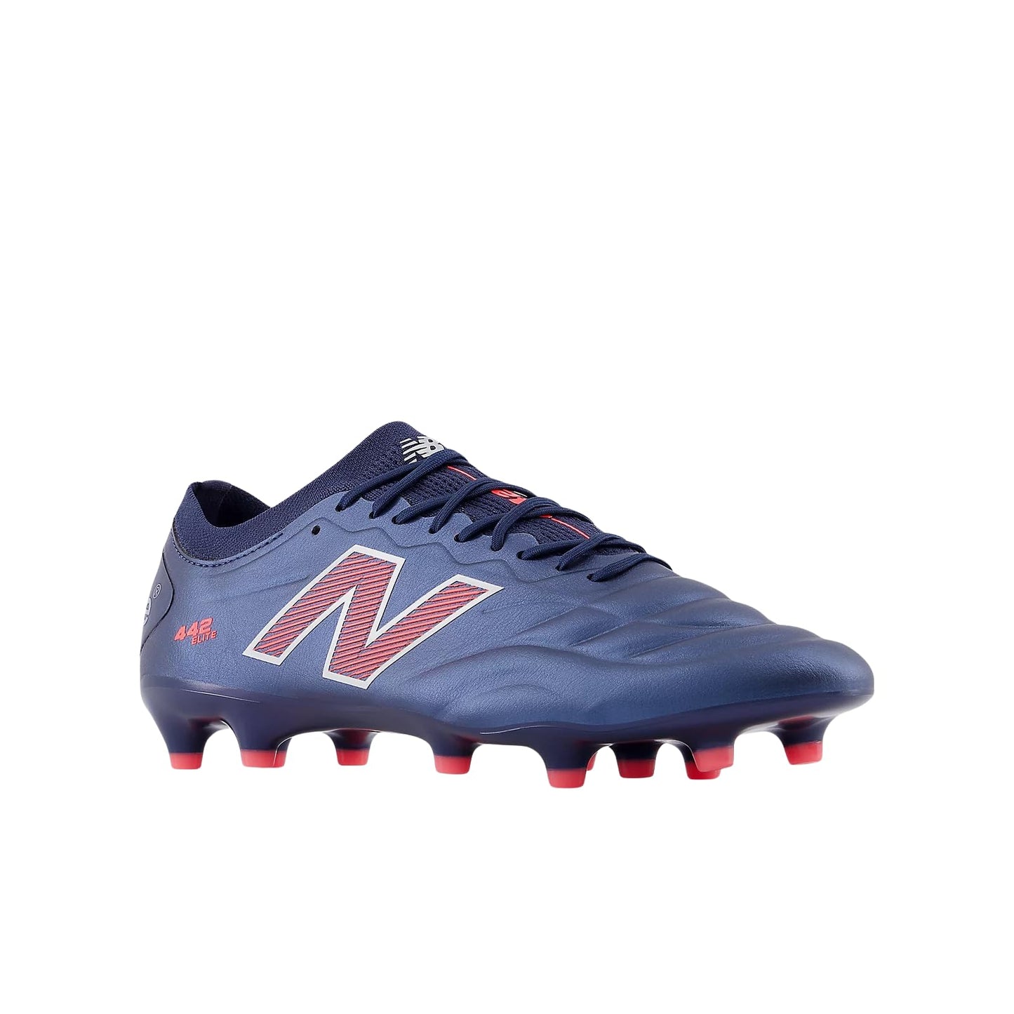 New Balance Men's 442 Elite FG V2 Soccer Shoe (NB Navy with Silver and Energy Red, 9.0 Medium)