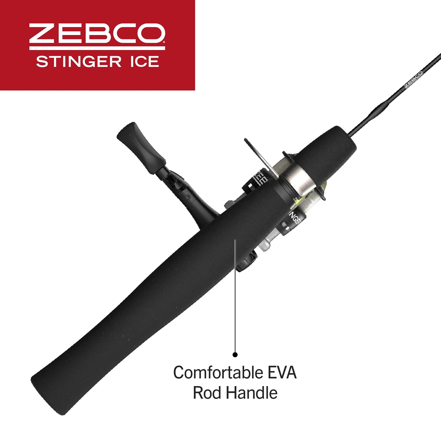 Zebco Stinger Ice Spinning Reel and Fishing Rod Combo