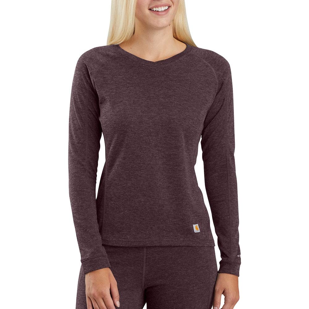 Carhartt Women's Force Heavyweight Polyester-Wool Crew Base Layer Top
