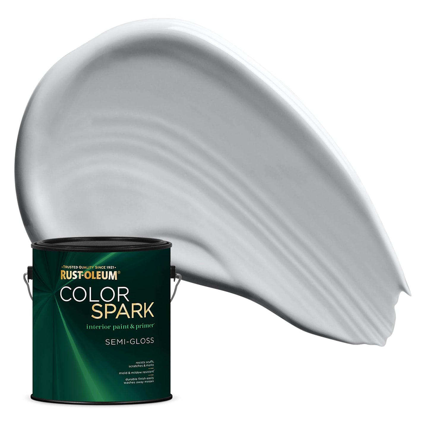 Rust-Oleum Color Spark Interior Paint and Primer in One, Eggshell, Black, 1 Gallon