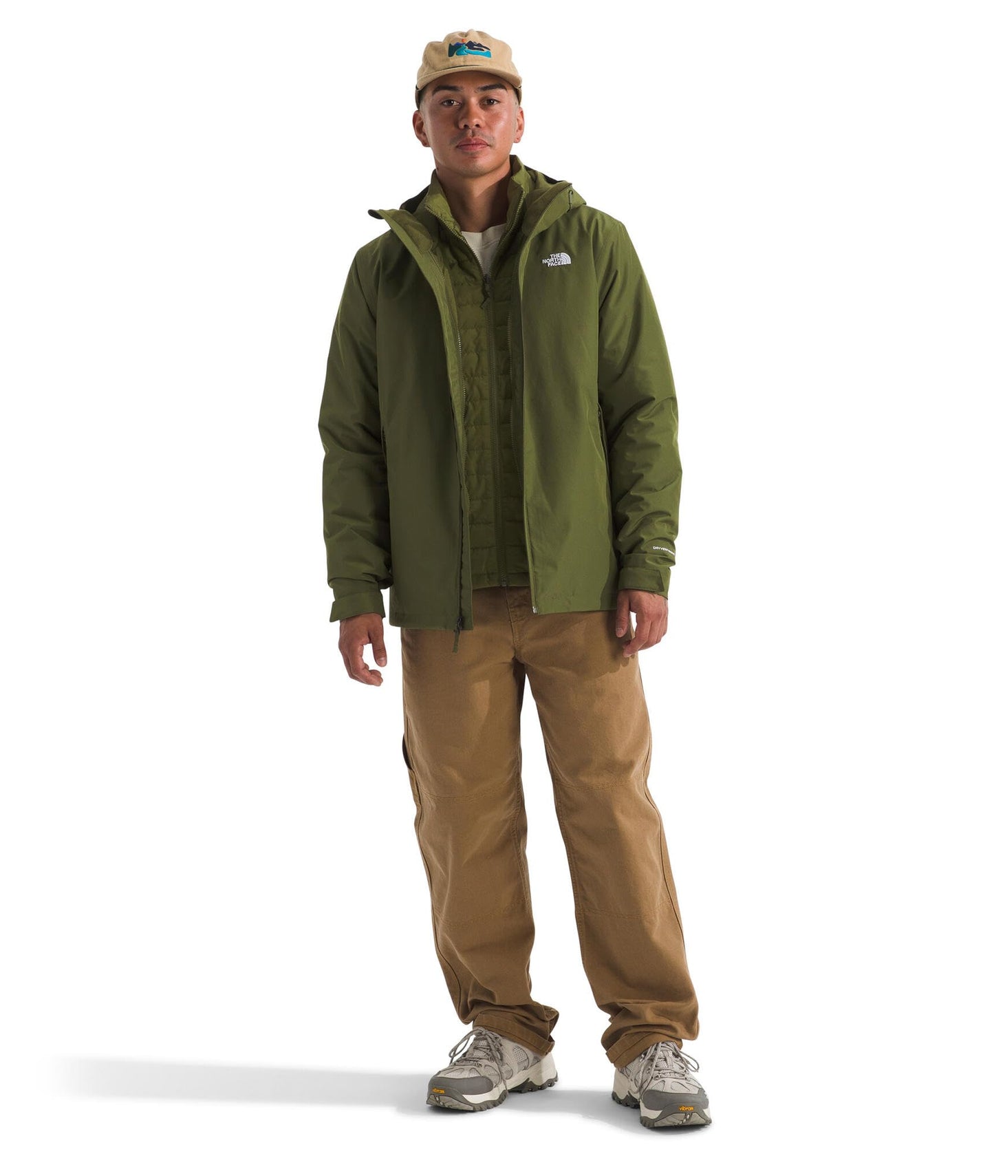 THE NORTH FACE Men's Carto Mono Triclimate Hooded Jacket (Standard & Big Size) | Insulated Winter Coat Wind & Water Resistant