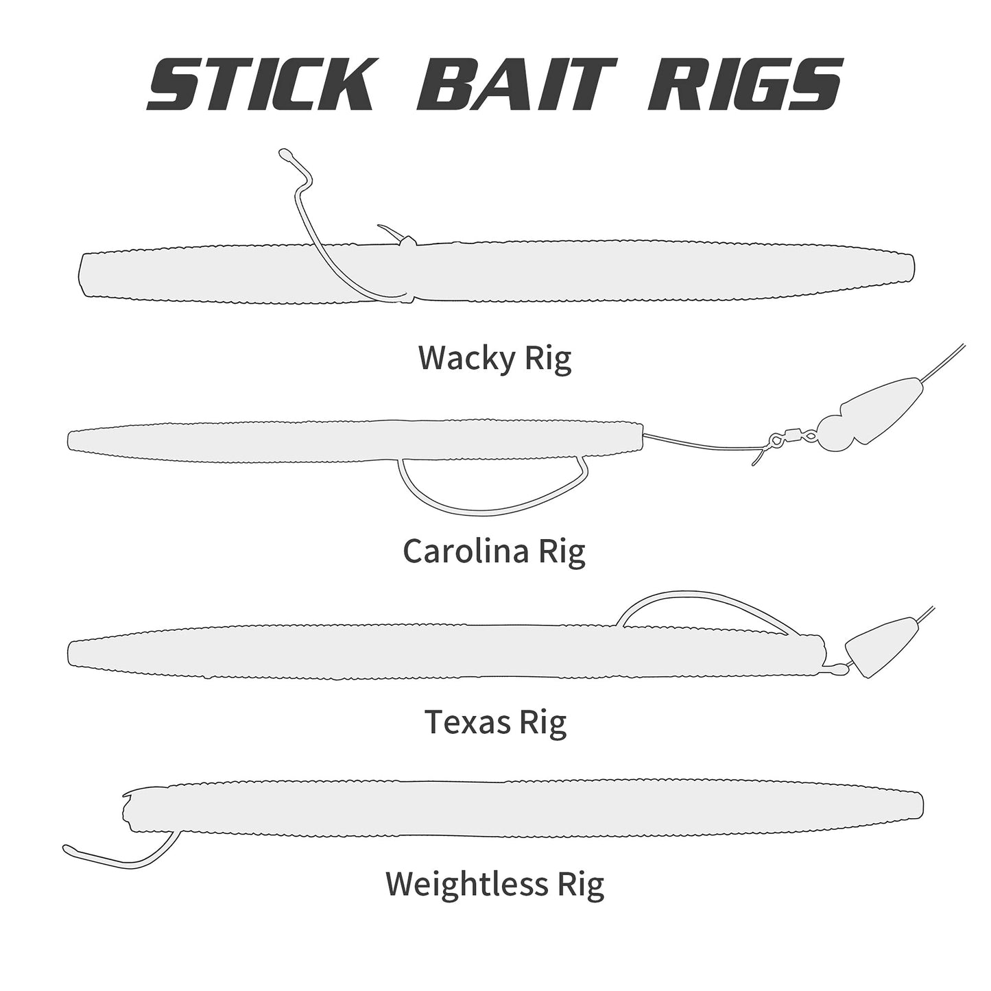 Senko Worms Kit – 4"/5" Soft Plastic Fishing Lures with Salt Impregnation for Bass Fishing