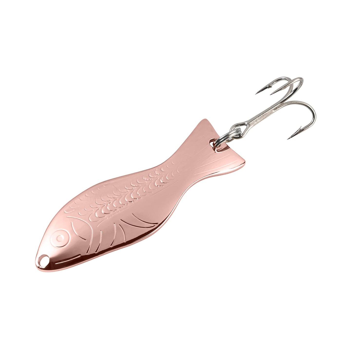 AL's Goldfish Lure Company, Rust Free Goldfish Freshwater Fishing Spoon, Treble Hook, Trout, Salmon, Bass, Walleye, Crappie, Panfish, and Pike. Sizes 3/16 oz., 1/4 oz. or 1/2 oz