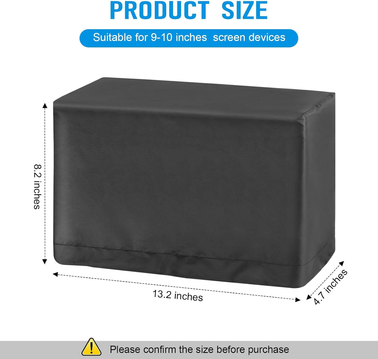 Fish Finder Cover Fit for Lowrance, Humminbird 9-10 inches Fishfinder, Waterproof Depth Cover Protection for Lowrance Hook Reveal to Protect Screen, Silver-Coated 210D Oxford Fabric, 1Pack