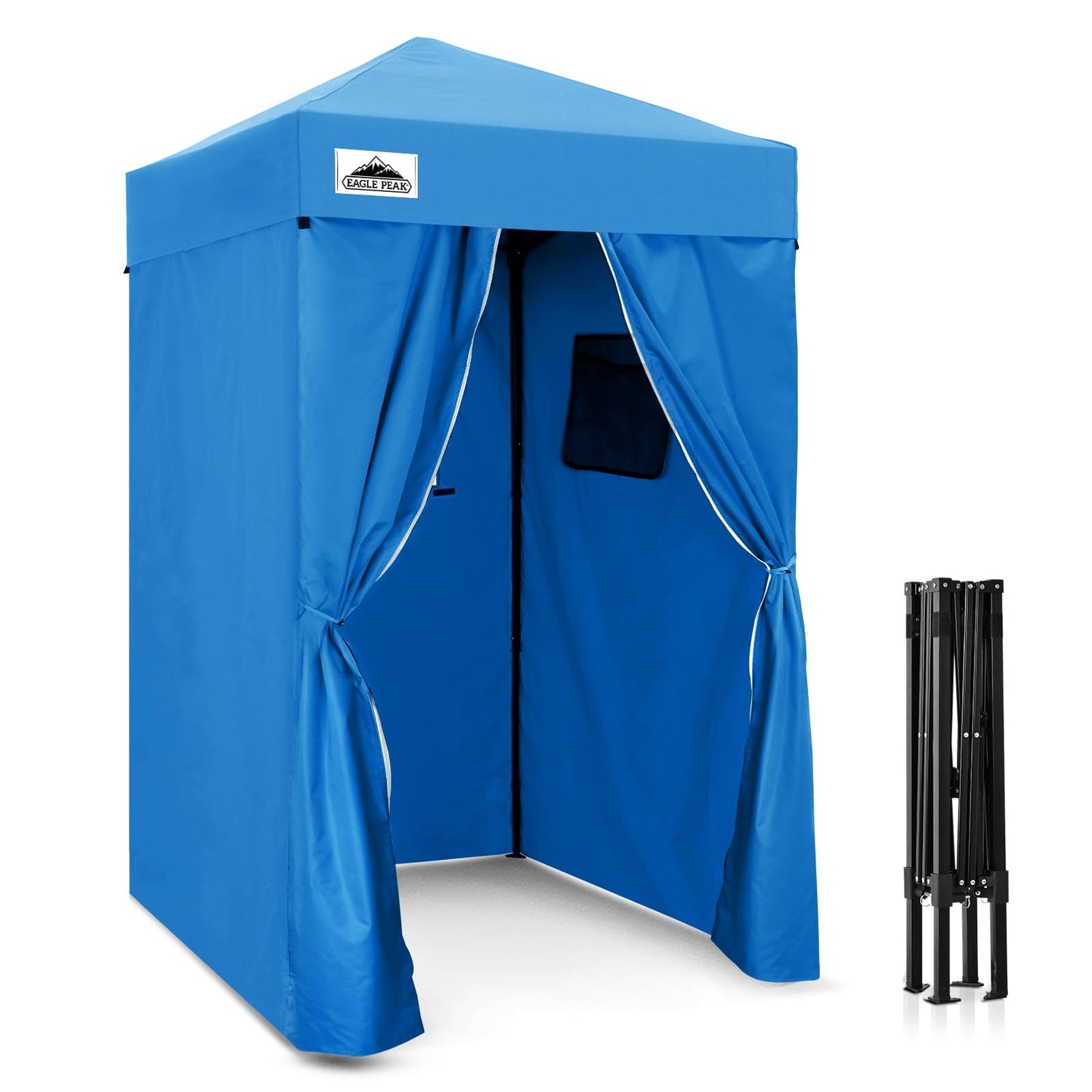 EAGLE PEAK Flex Compact 4x4 Pop-up Canopy Changing Room, Portable Dressing Room, Privacy Changing Tent for Indoor Fashion Photoshoots, Camping, or Pool, Purple