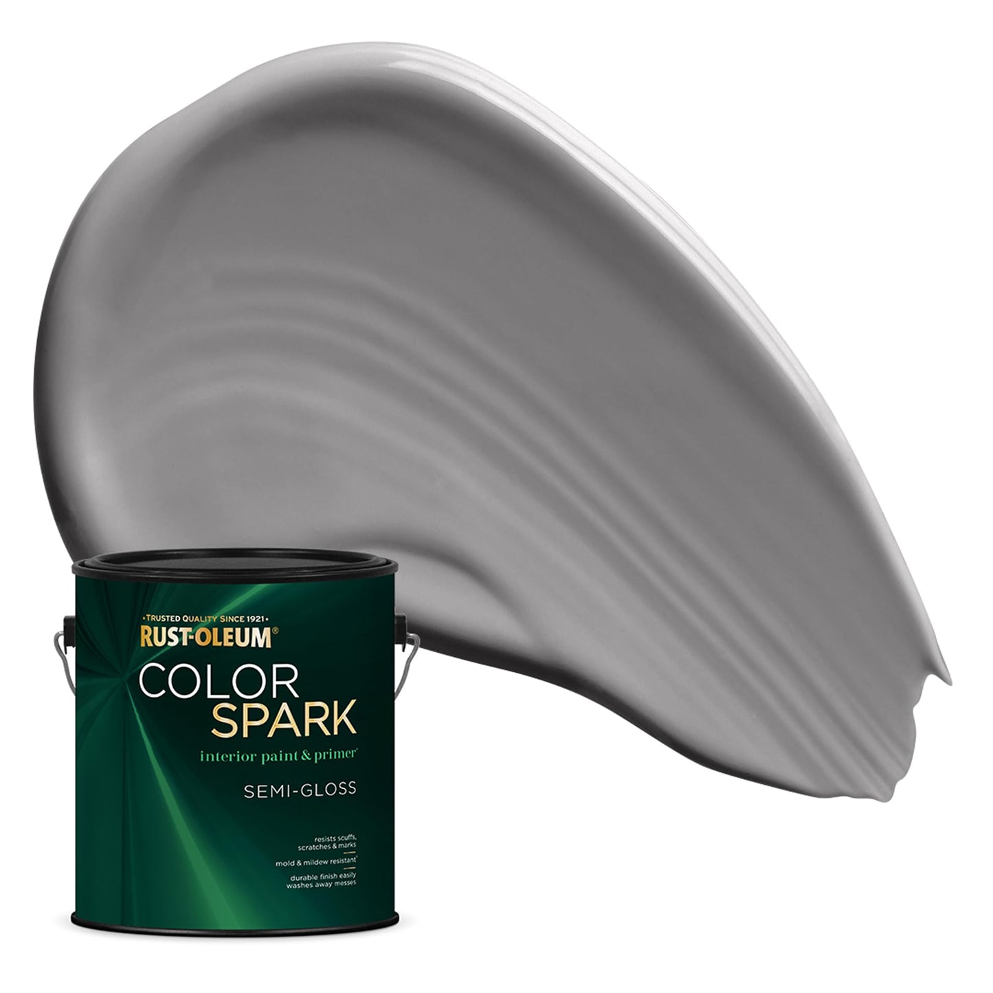 Rust-Oleum Color Spark Interior Paint and Primer in One, Eggshell, Black, 1 Gallon