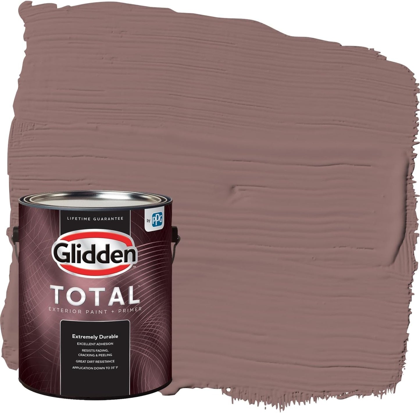 Glidden Exterior Paint + Primer: Pink/Ballet Slipper, One Coat, Semi-Gloss, 1-Gallon